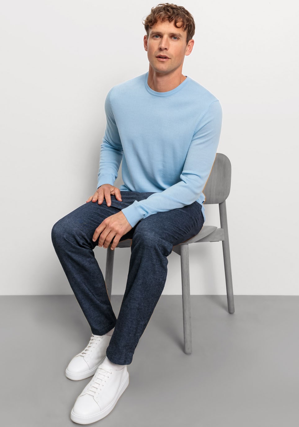 OLYMP Rundhalspullover »OLYMP Strick Casual«