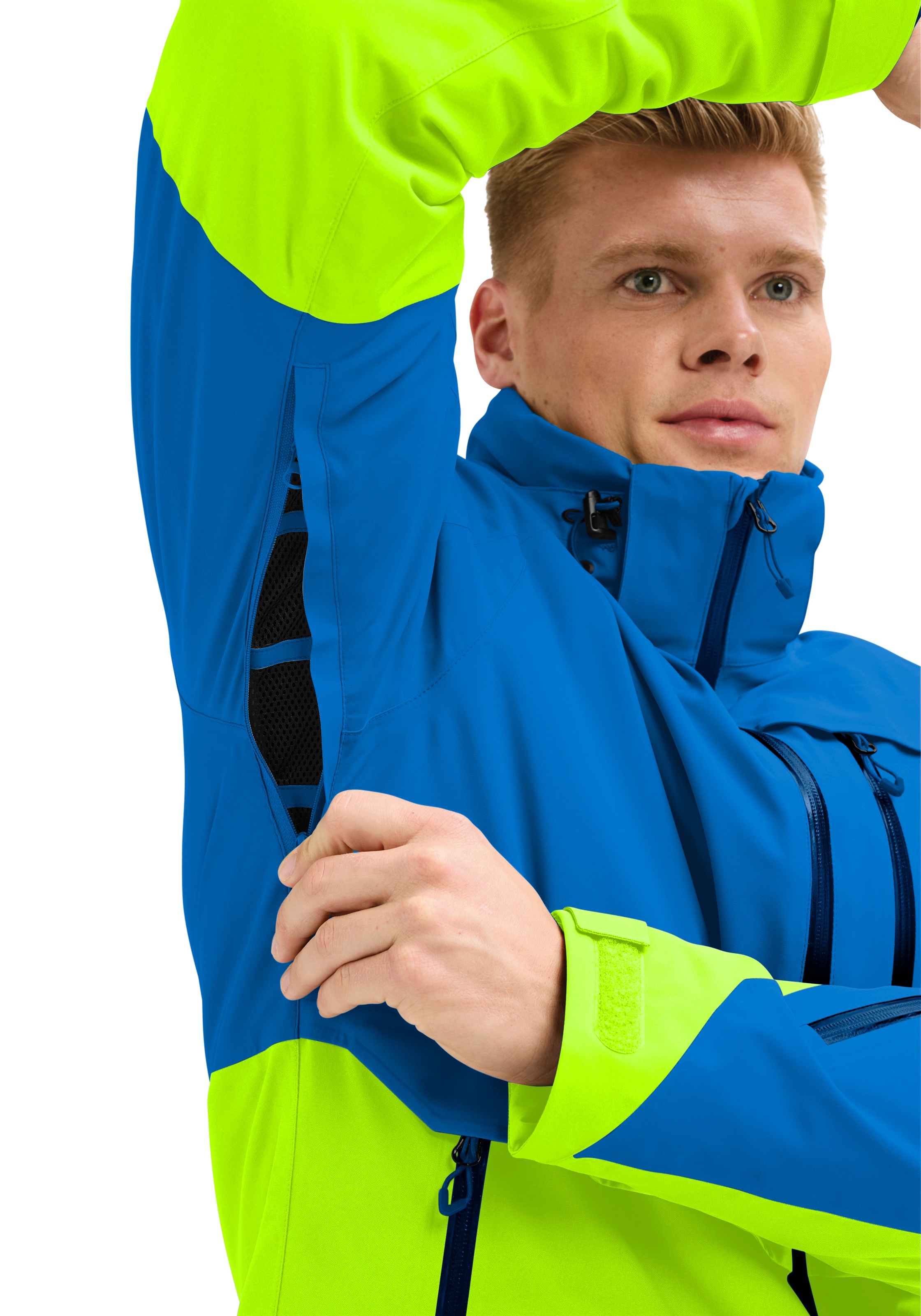Maier Sports Skijacke »Lipno« Herren Winterjacke wasserdicht, mit RV-Taschen und abnehmbarer Kapuze