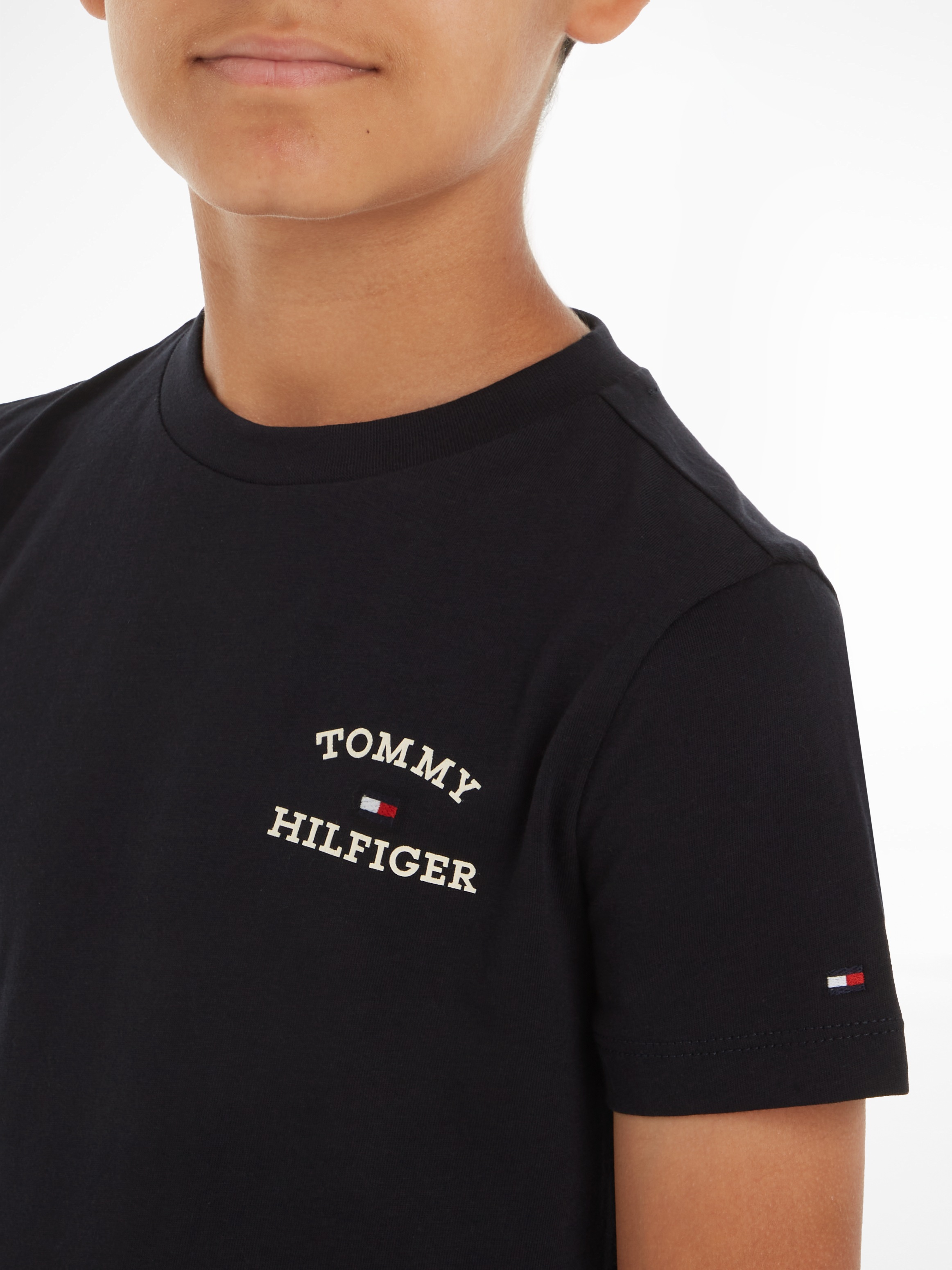 Tommy Hilfiger T-Shirt »TH LOGO TEE S/S«, Kinder bis 16 Jahre