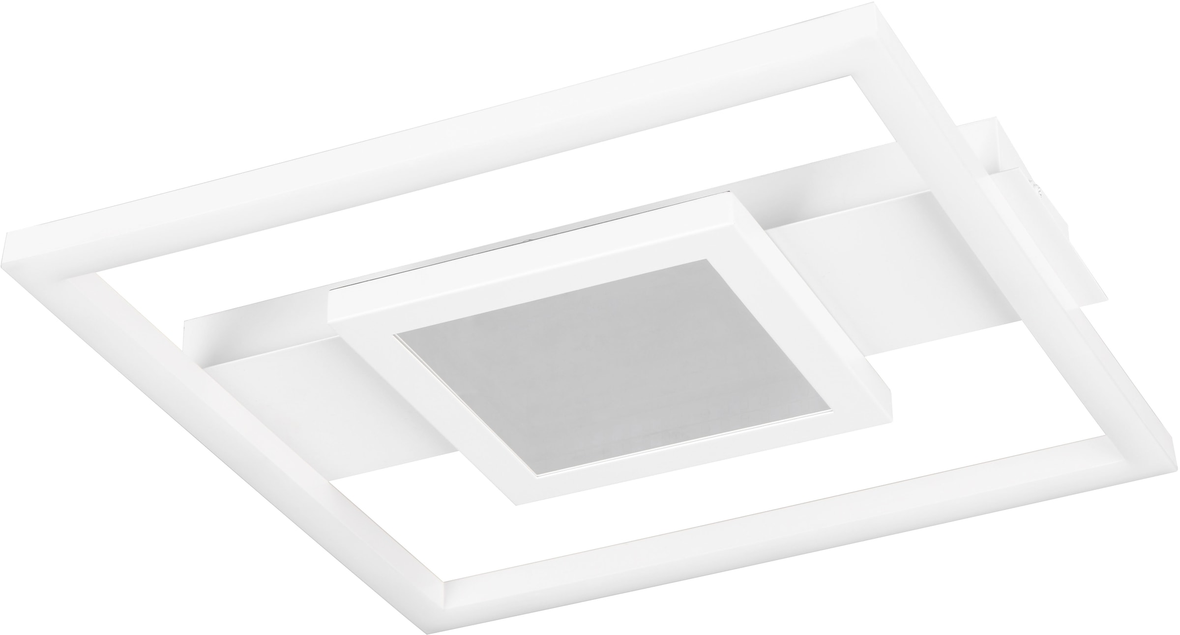 REALITY Leuchten LED Deckenleuchte »WHEELER, LED Deckenlampe 16W 2000 Lumen 4000K kaltweißes Licht« LED-Board 1 Stk. Kaltweiß Lichteffekte mit Spiegelfolie, 35 x 33 cm, Wand- oder Deckenleuchte