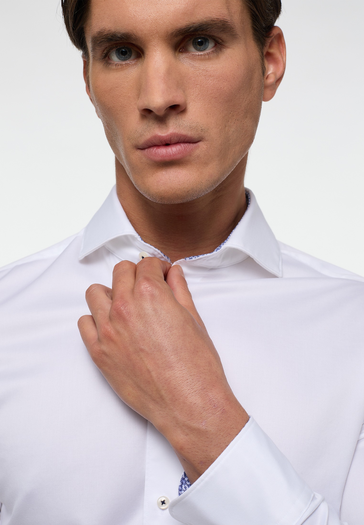 Eterna Langarmhemd »SLIM FIT«, EASY IRON (bügelleicht)