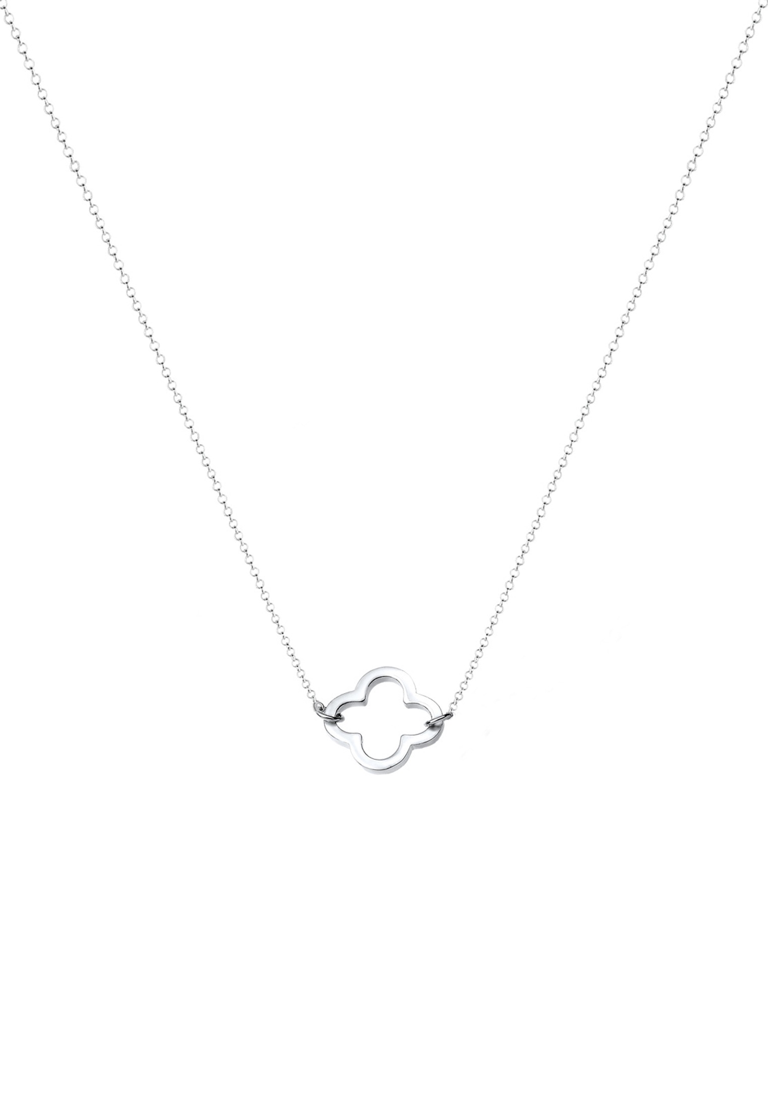 Elli Kette mit Anhänger »Halskette Kleeblatt Glücksbringer Filigran Trend 925 Sterling Silber«
