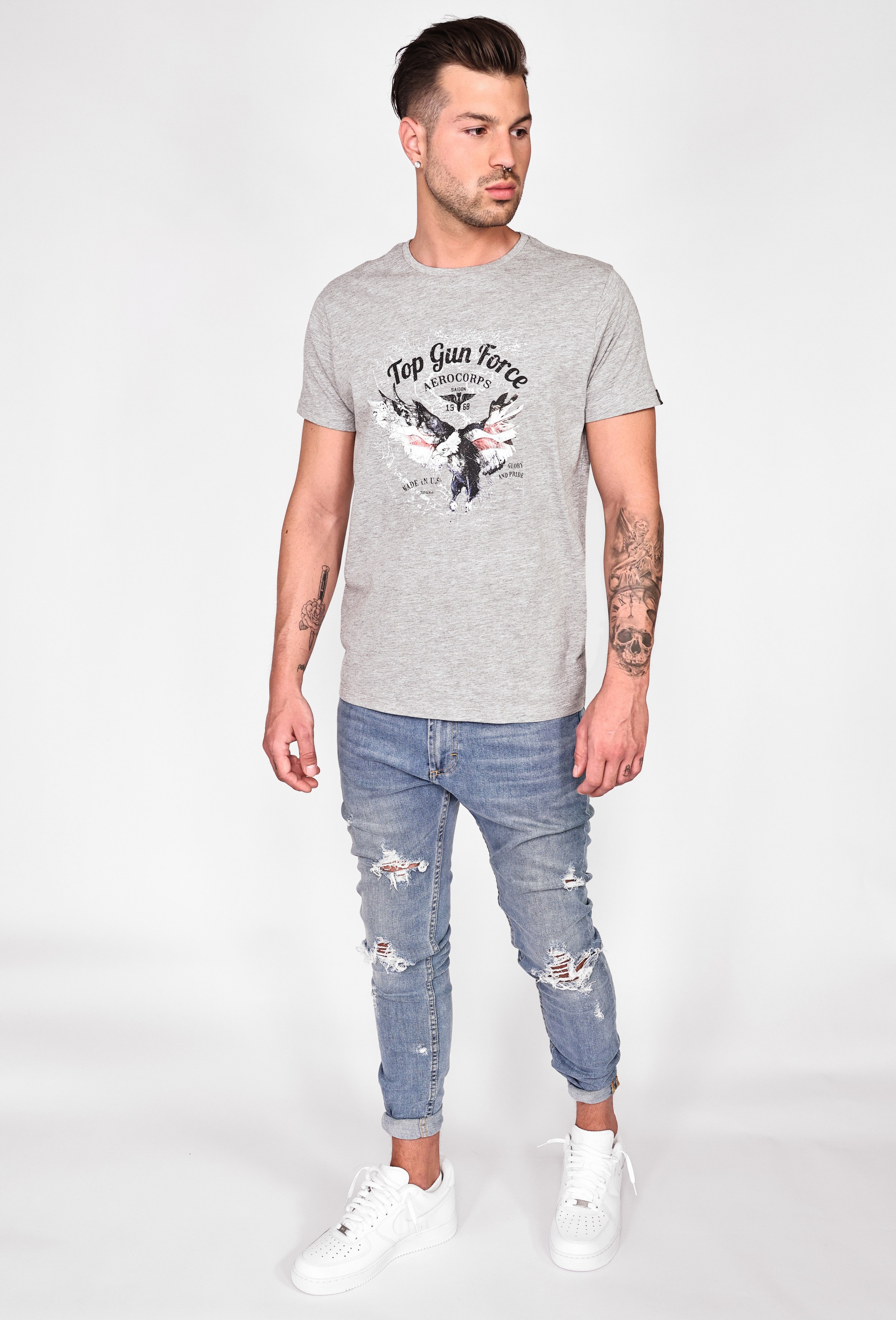 TOP GUN T-Shirt »T-Shirt TG20213024«