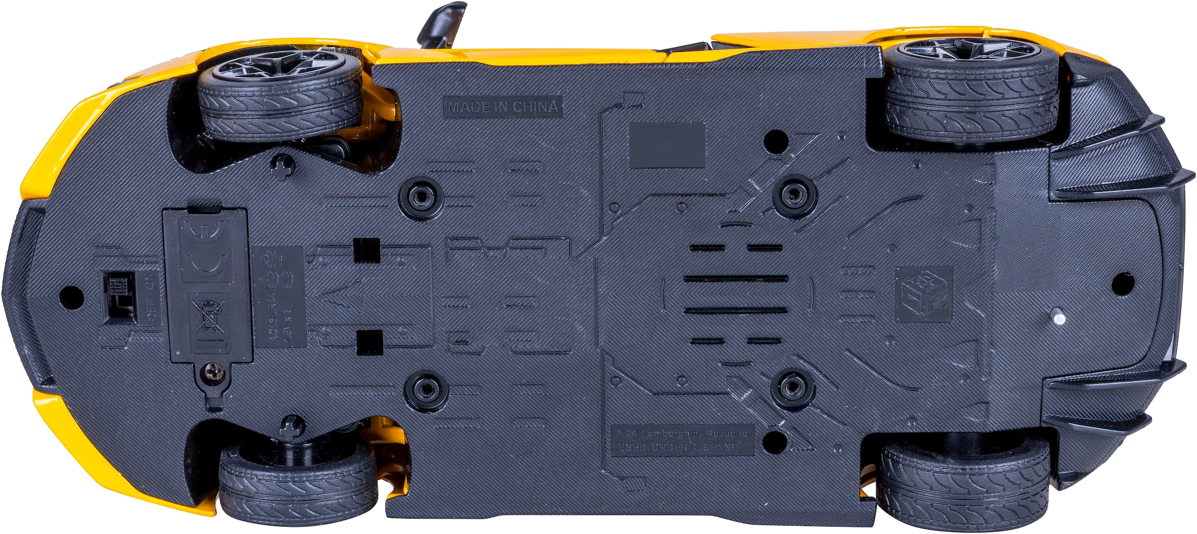 Jamara Spielzeug-Auto »Diecast, Lamborghini Revuelto gelb inkluisve Batterien« LED Licht; Maßstab 1:24