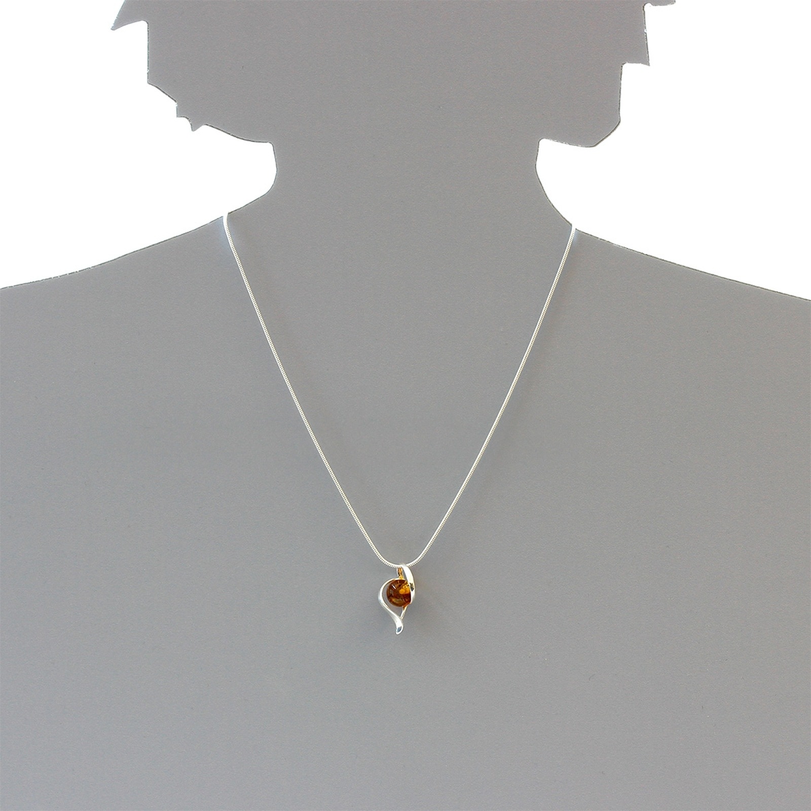 OSTSEE-SCHMUCK Kette mit Anhänger »- Gleiter-Isabella - Silber 925/000 - Bernstein«