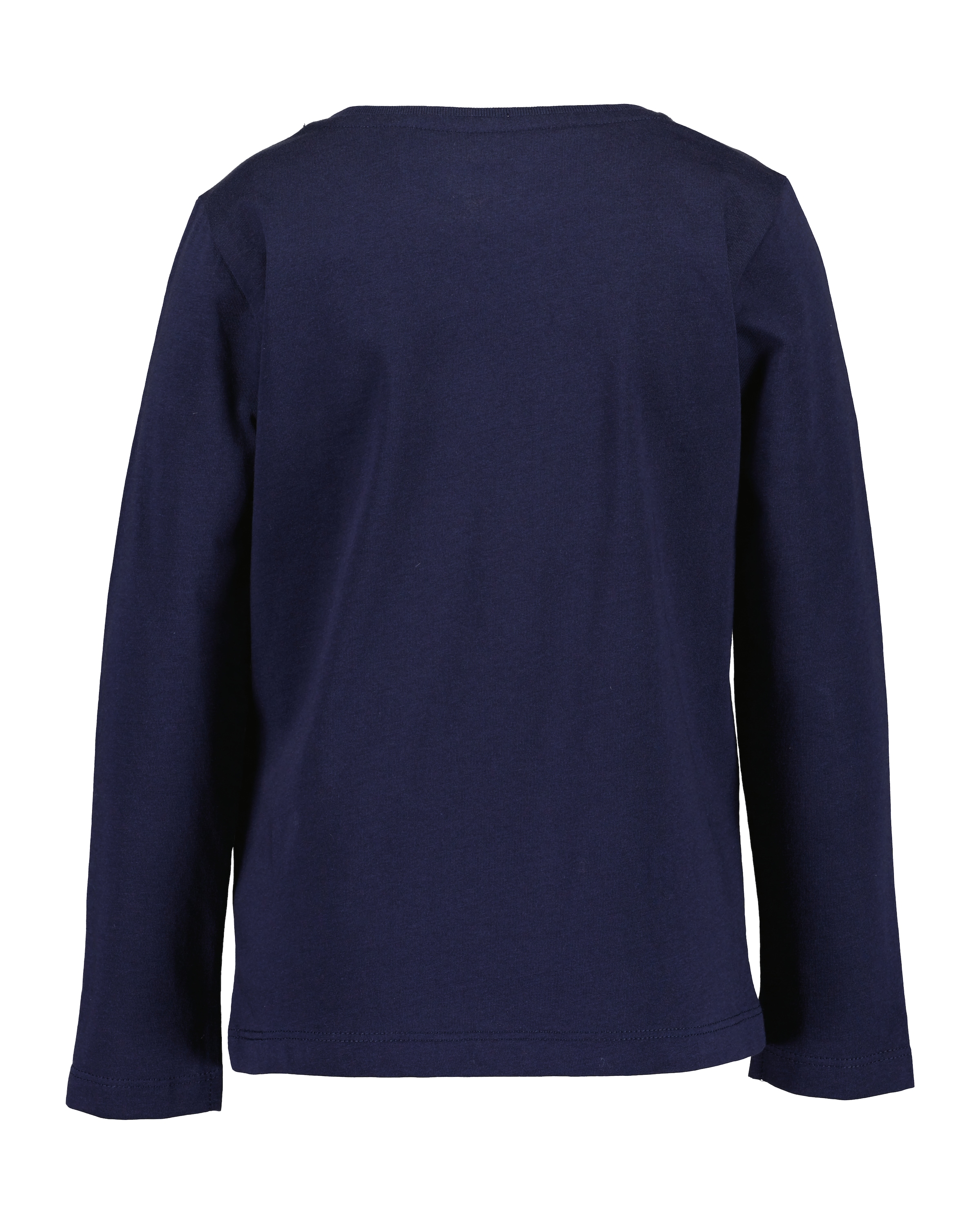 Blue Seven Langarmshirt Baumwolle, Wendepailletten, Glitzerdruck und Tüll-Applikation