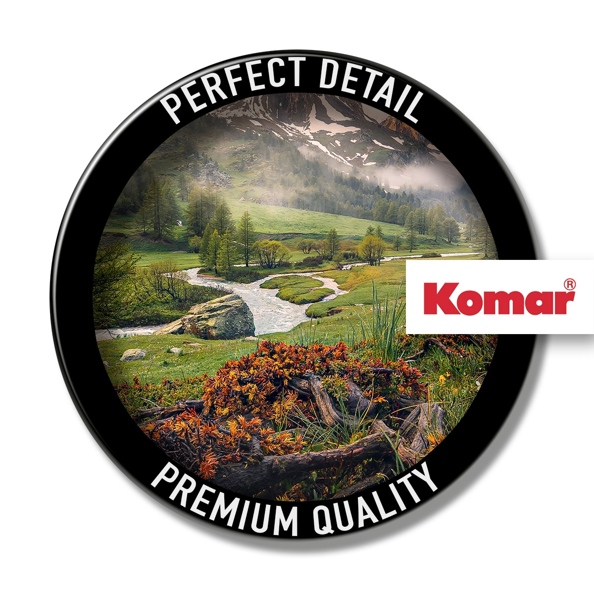 Komar Fototapete »Morning Walk - Größe 368 x 254 cm« bedruckt glatt Wohnzimmer, Schlafzimmer