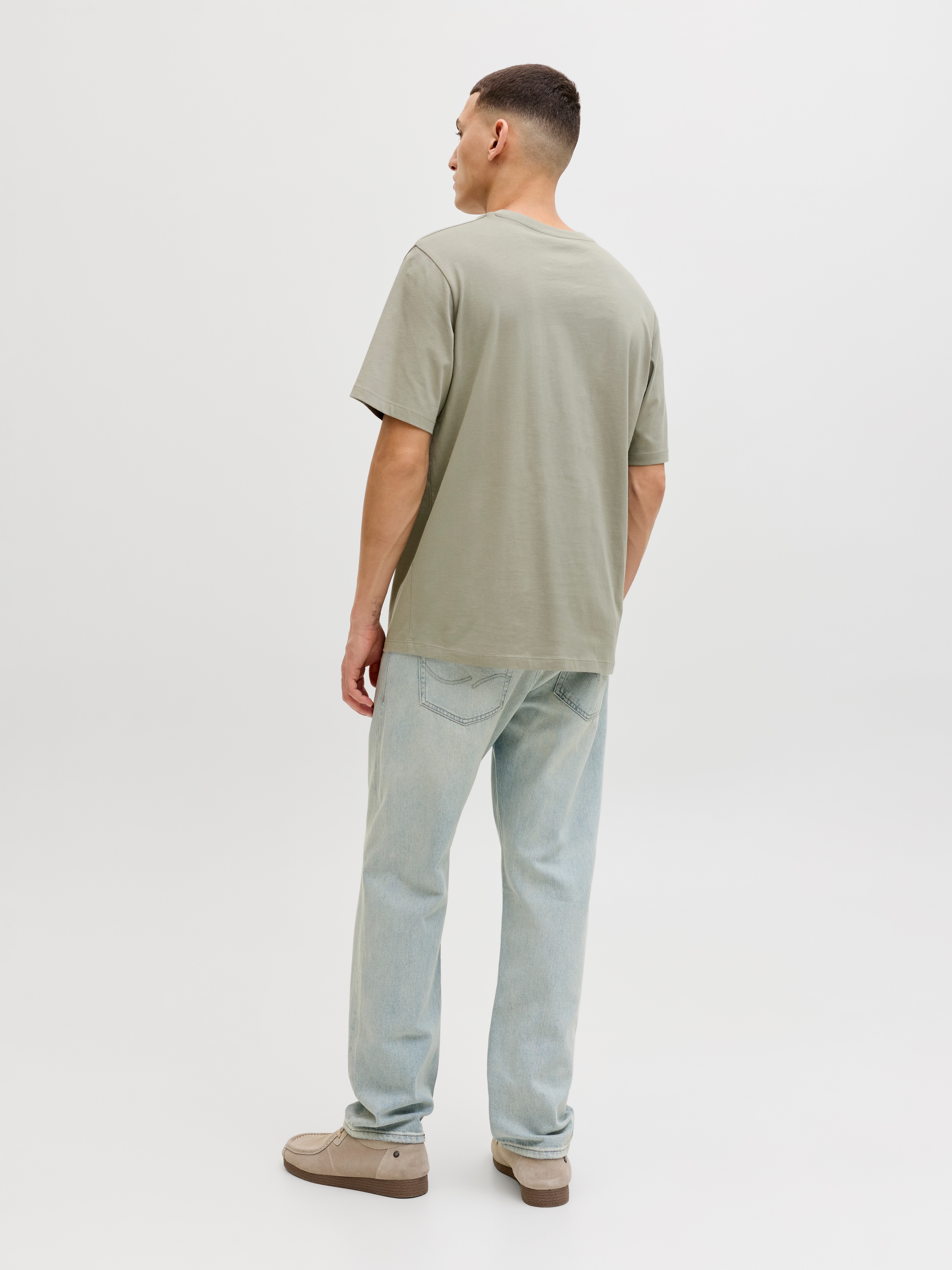 Jack & Jones Rundhalsshirt »JJELOGO TEE SS O-NECK 2 COL SS26 5PK MP« Packung, 5 tlg.