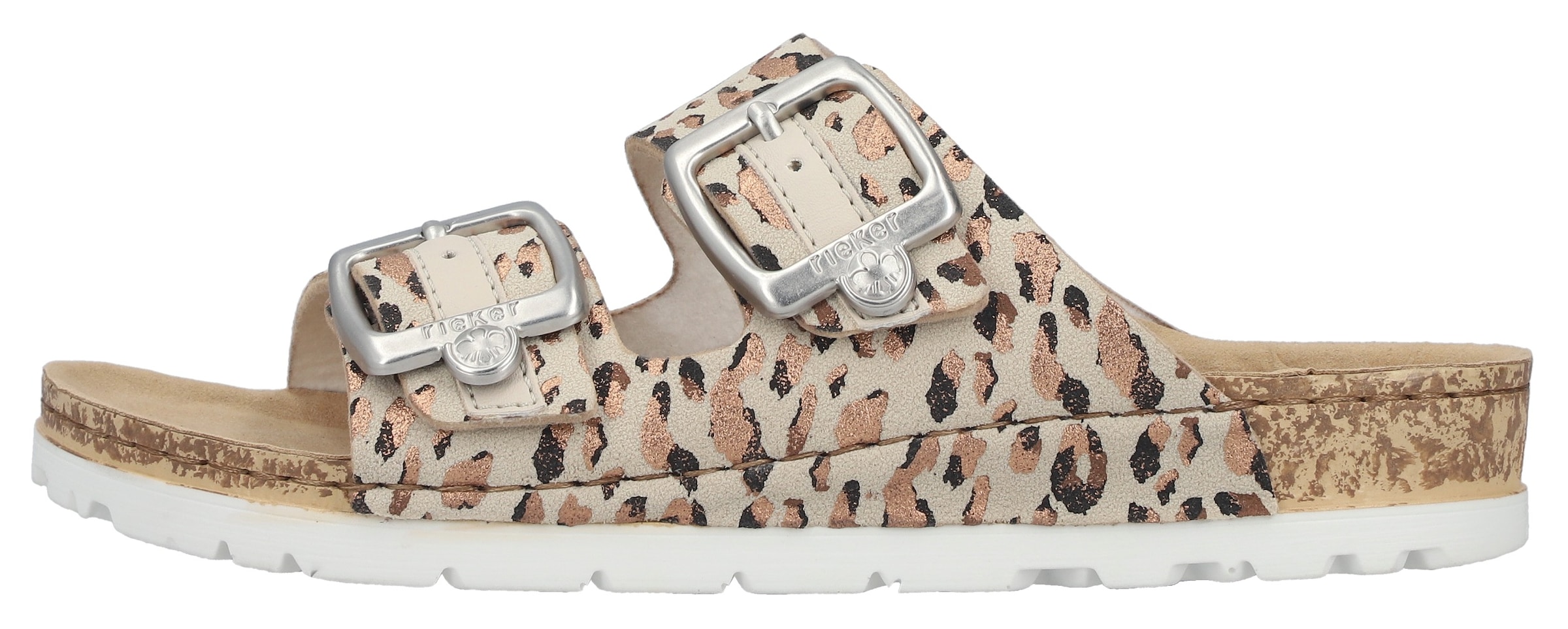 Rieker Pantolette  , Sommerschuh, Schlappen mit verstellbaren Schnallen