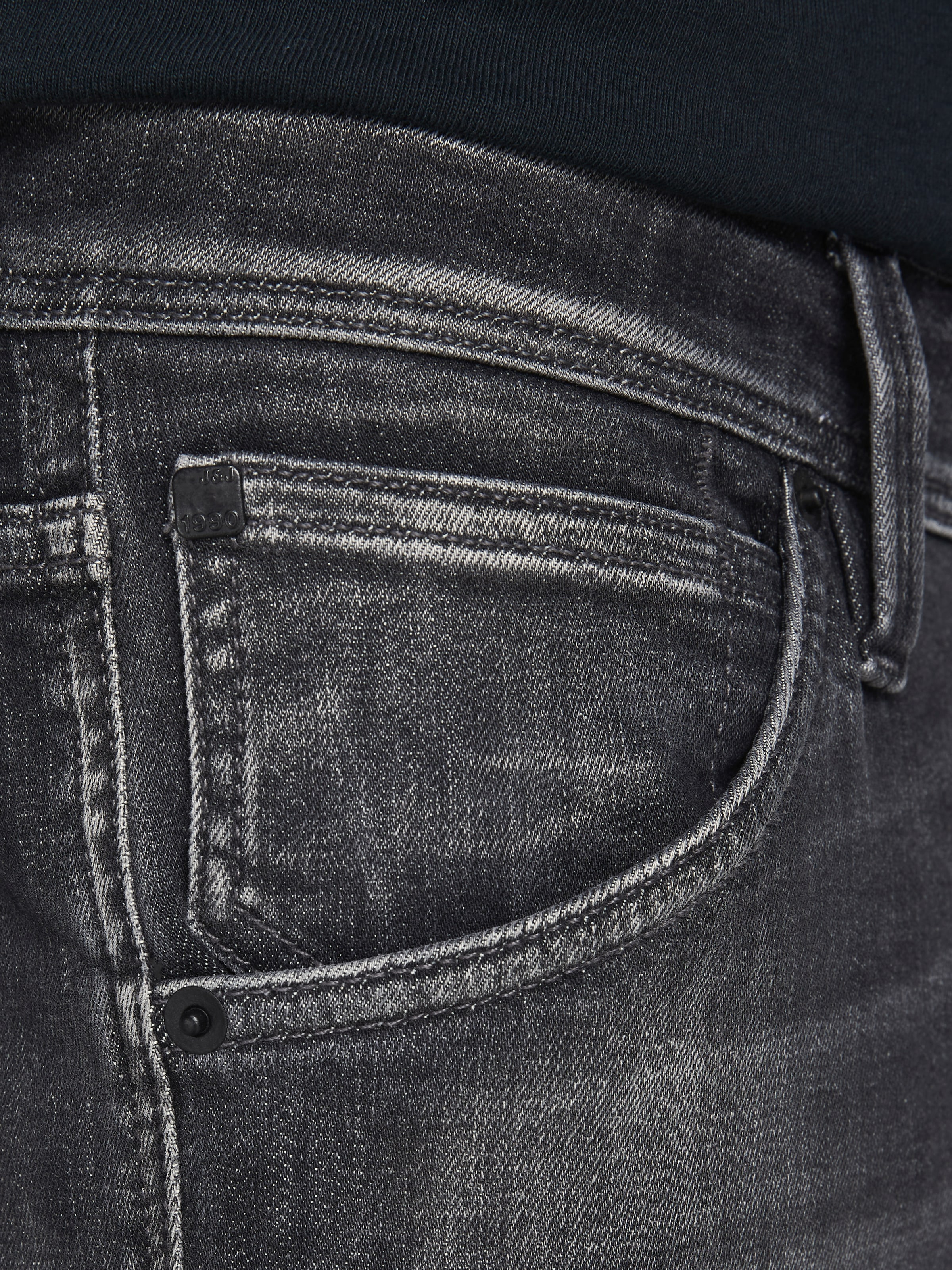 Jack & Jones Slim-fit-Jeans »JJIGLENN – Slim-Fit-Jeans mit niedriger Leibhöhe«, Used, modisch, slim fit, Denim/Jeans
