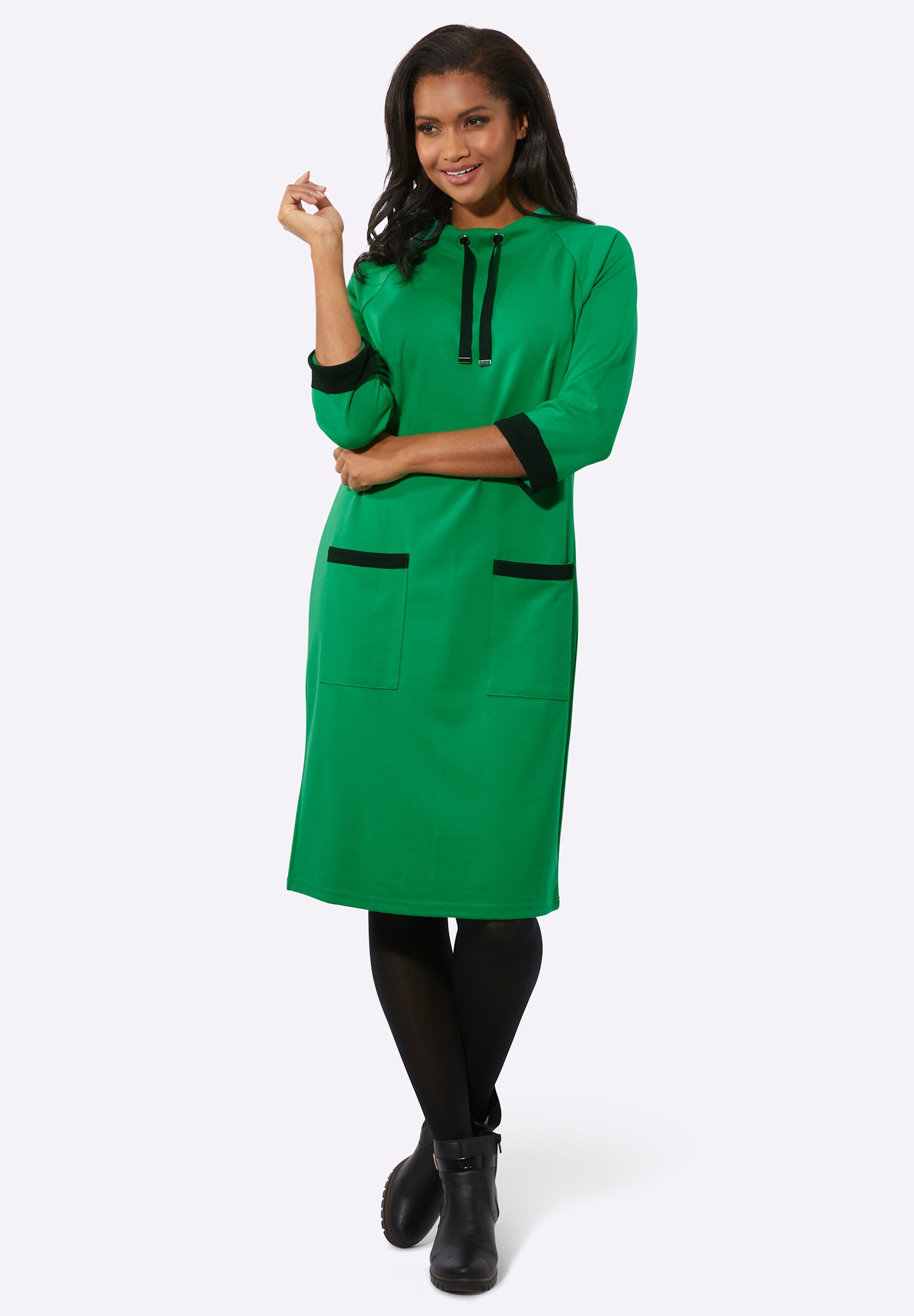 Witt Shirtkleid »Jersey-Kleid Jerseykleid mit Kontrast-Akzenten«
