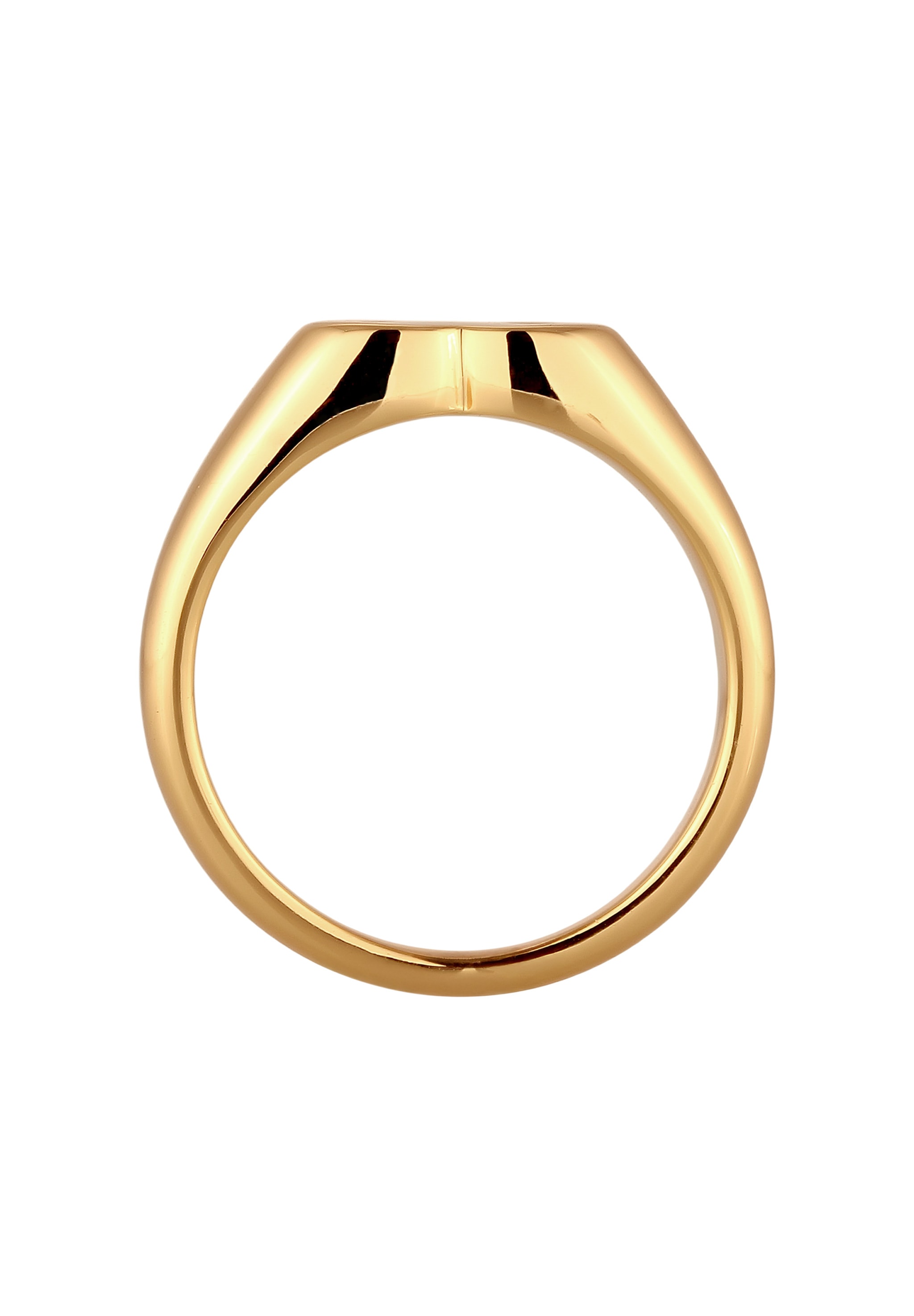 Elli Siegelring »Ring Siegelring Herz Goldfarben für Damen«