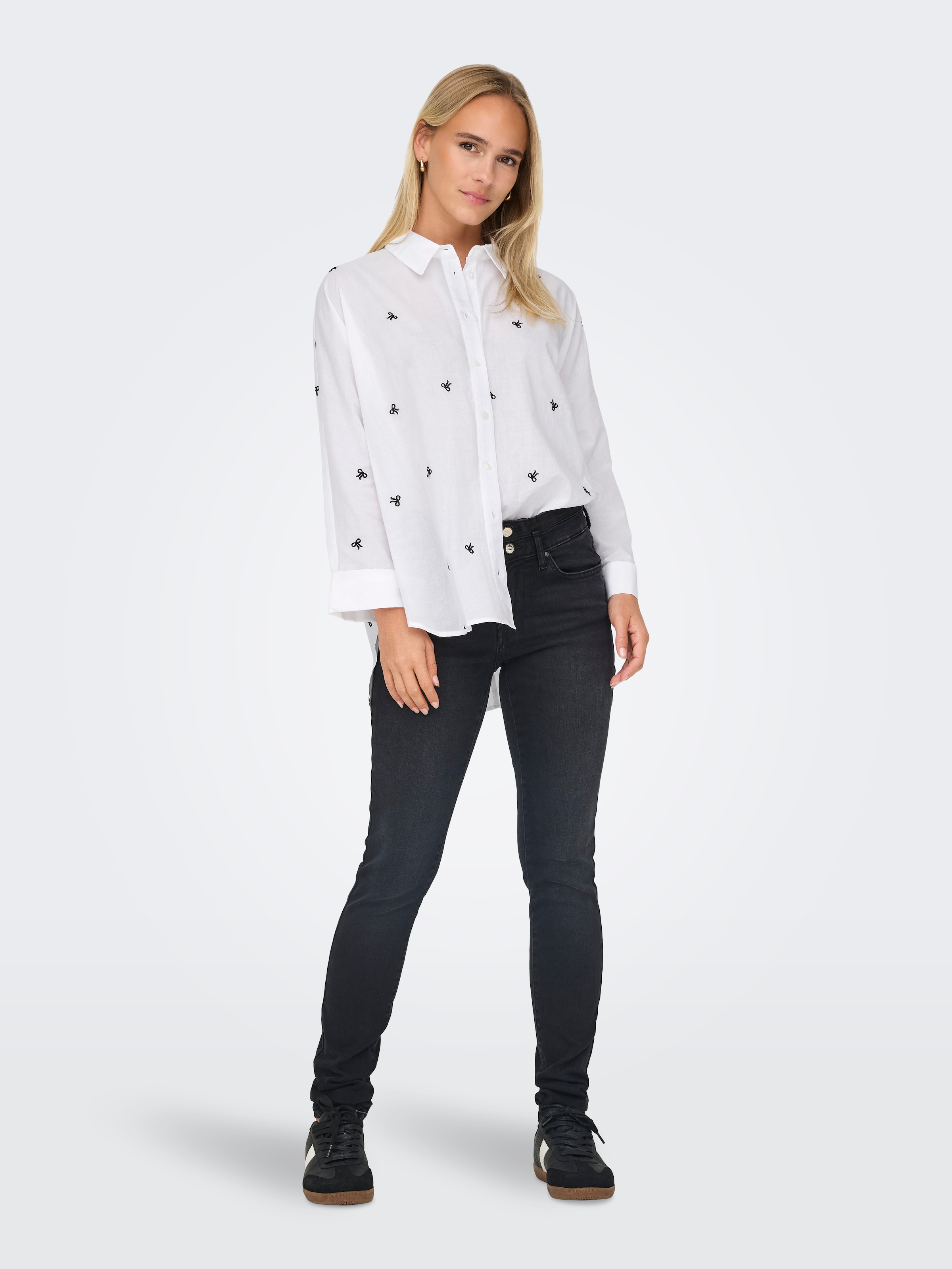 ONLY Hemdbluse »ONLNEW LINA GRACE LS EMB SHIRT NOOS WVN«