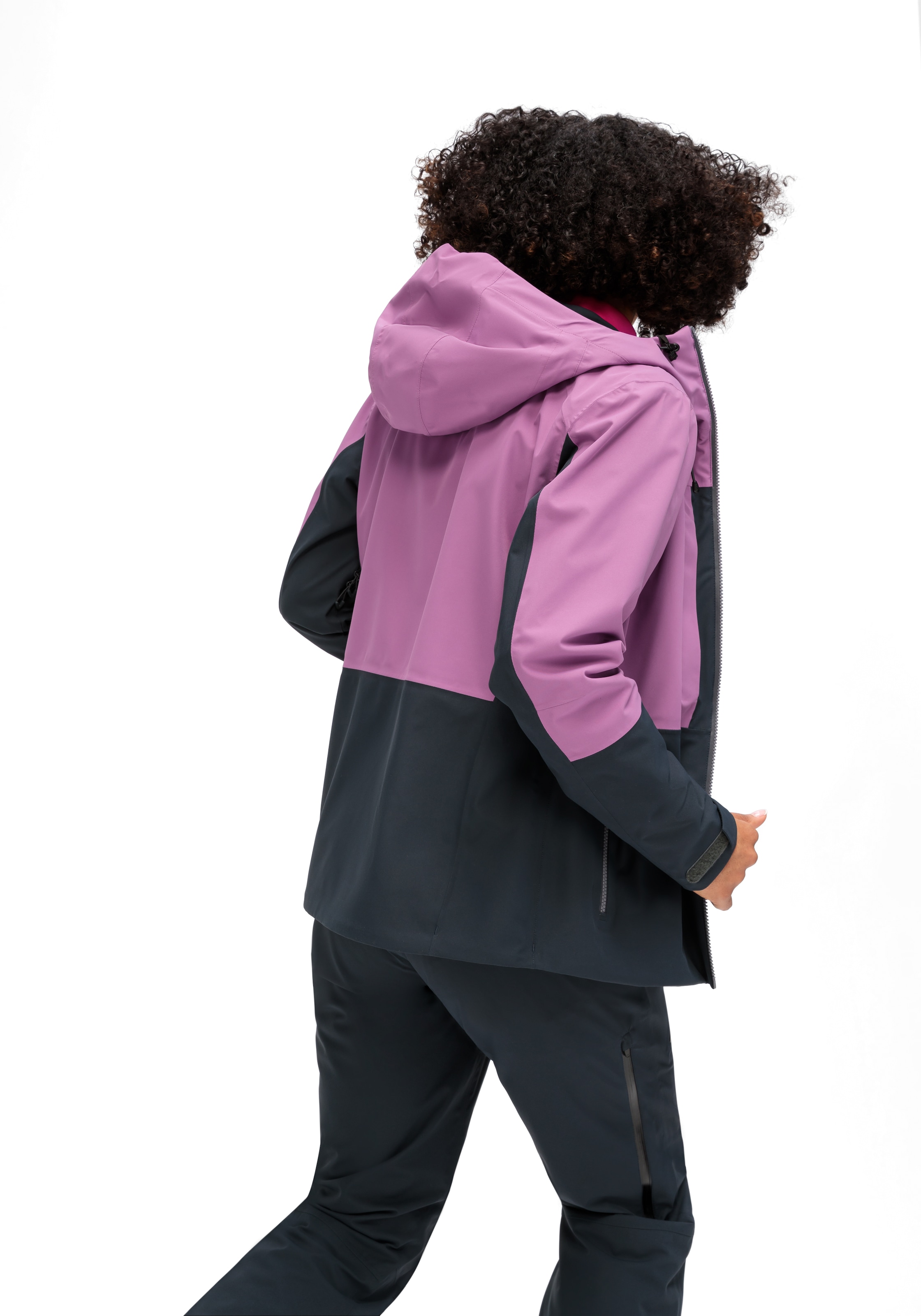 Maier Sports Funktionsjacke »Lindon W«, Damen Outdoorjacke, wasserdicht, RV-Taschen, Kapuze