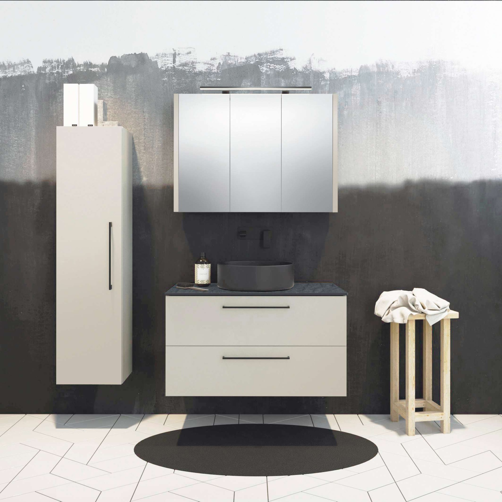 welltime Hochschrank »Joy« Höhe 160 cm, mit Soft-Close-Funktion