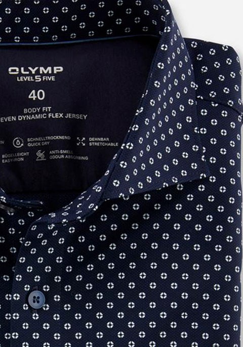 aus Langarmhemd, bestellen OTTO 24/7 OLYMP bei Flex Jersey Dynamic online