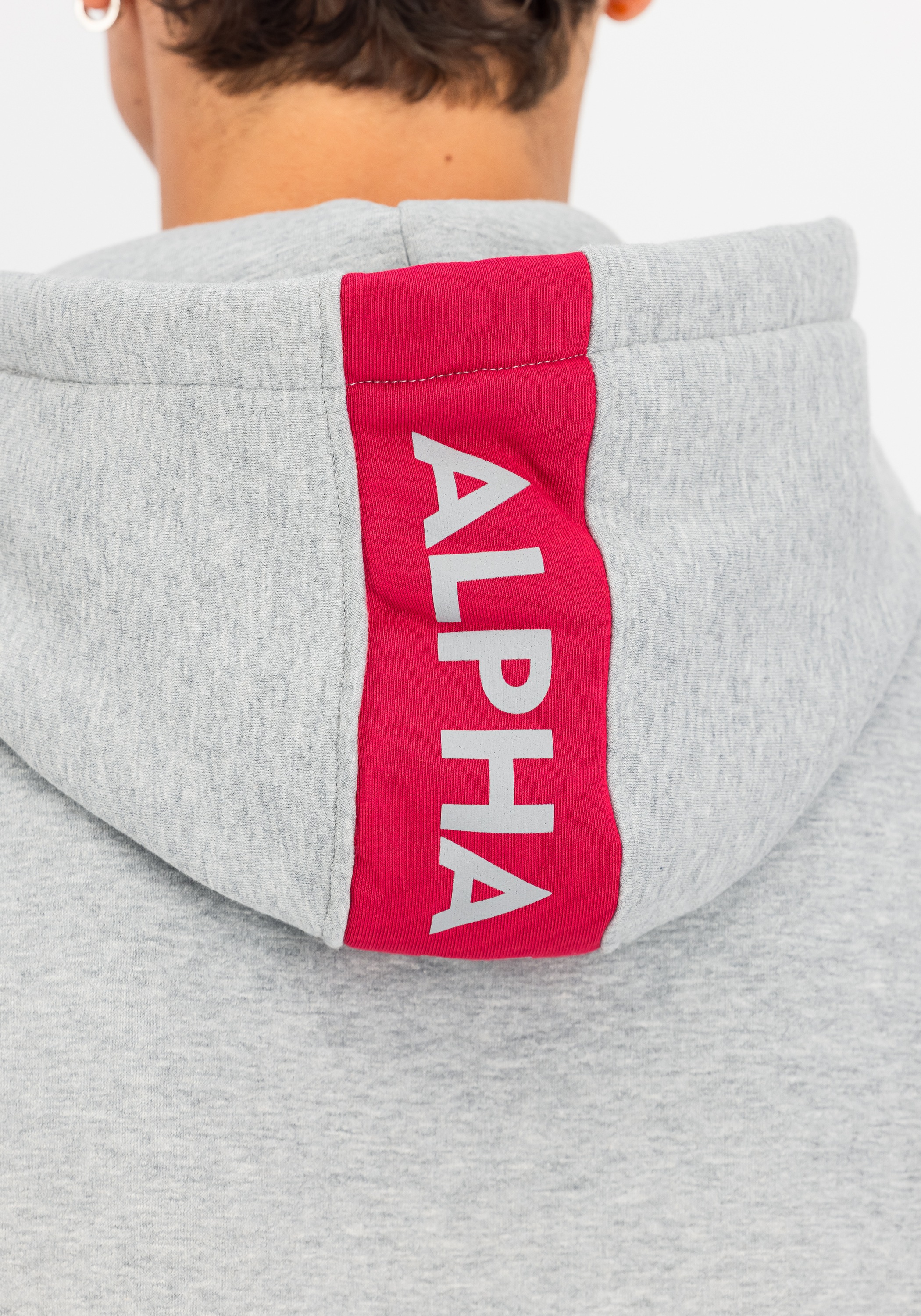 Alpha Industries Hoodie »Alpha Industries Men - Hoodies Red Stripe Hoodie«