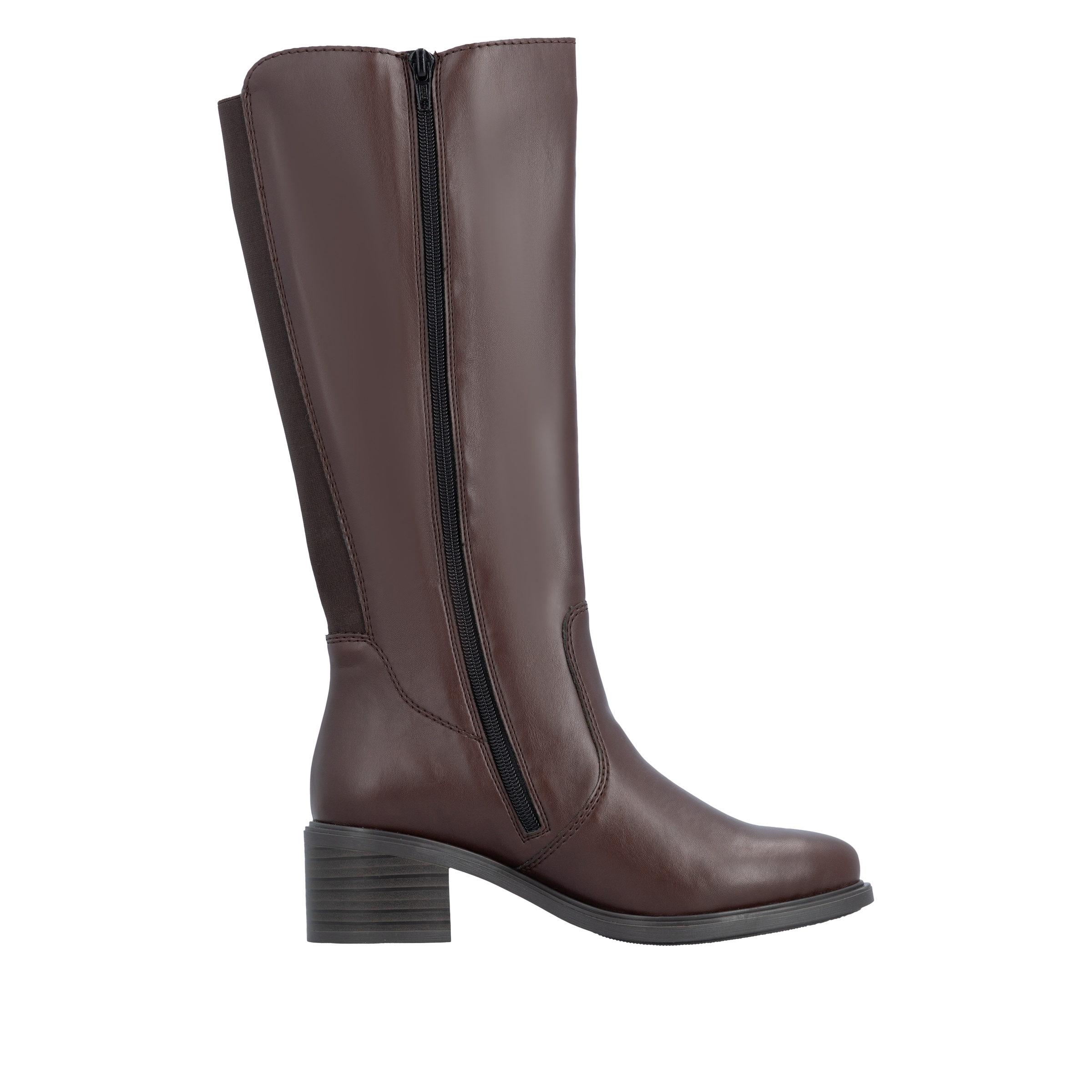 Rieker Stiefel  Klassik-Stiefel, Blockabsatz, mit Stretcheinsatz hinten