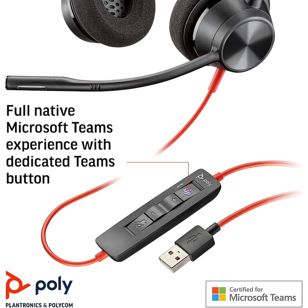 Poly Headset »Blackwire 3325«, Noise-Cancelling
