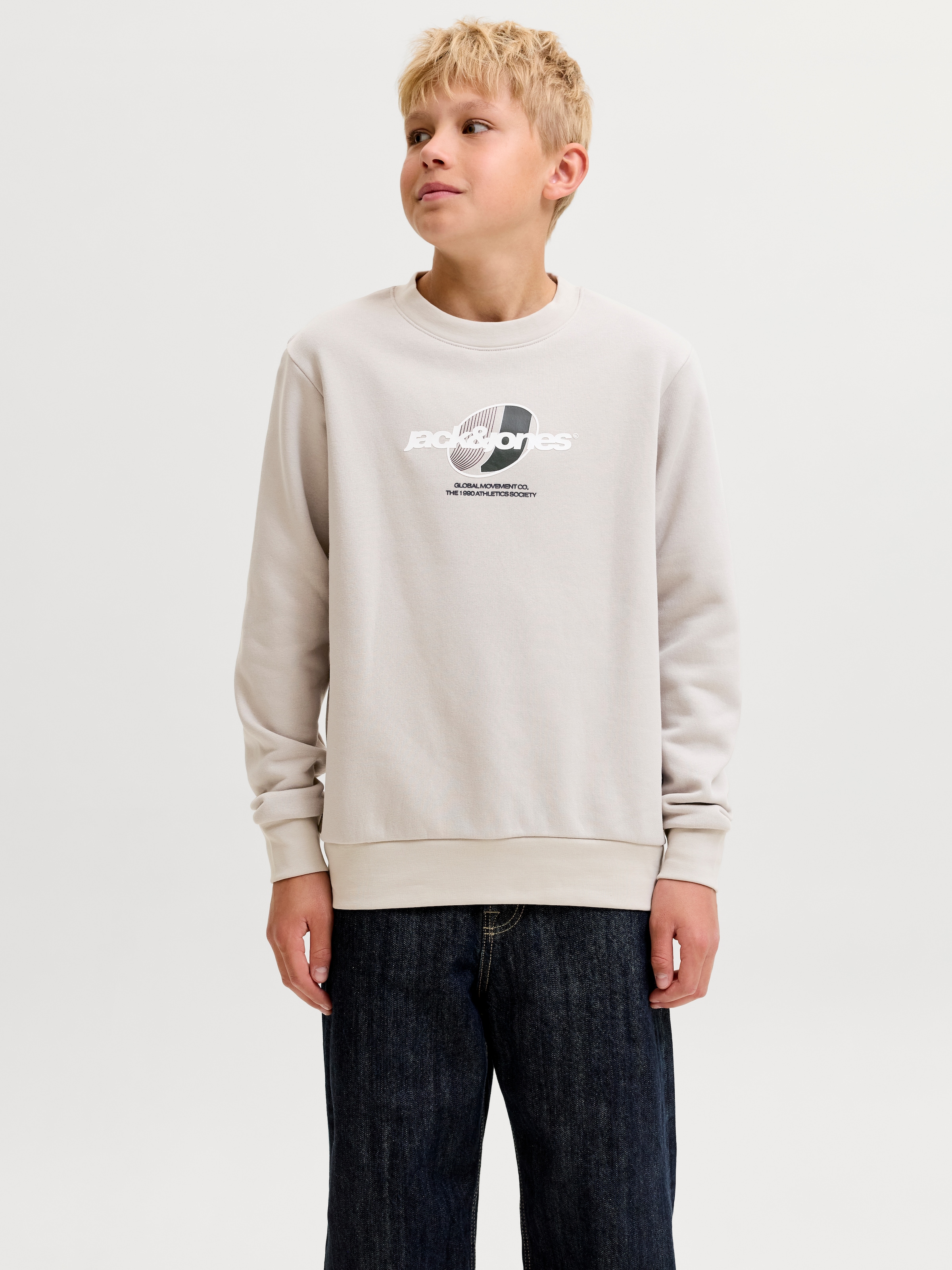 Jack & Jones Junior Sweatshirt »JCOCLUB BRANDING SWEAT CREW NECK JNR«, Baumwollmischung, relaxed fit
