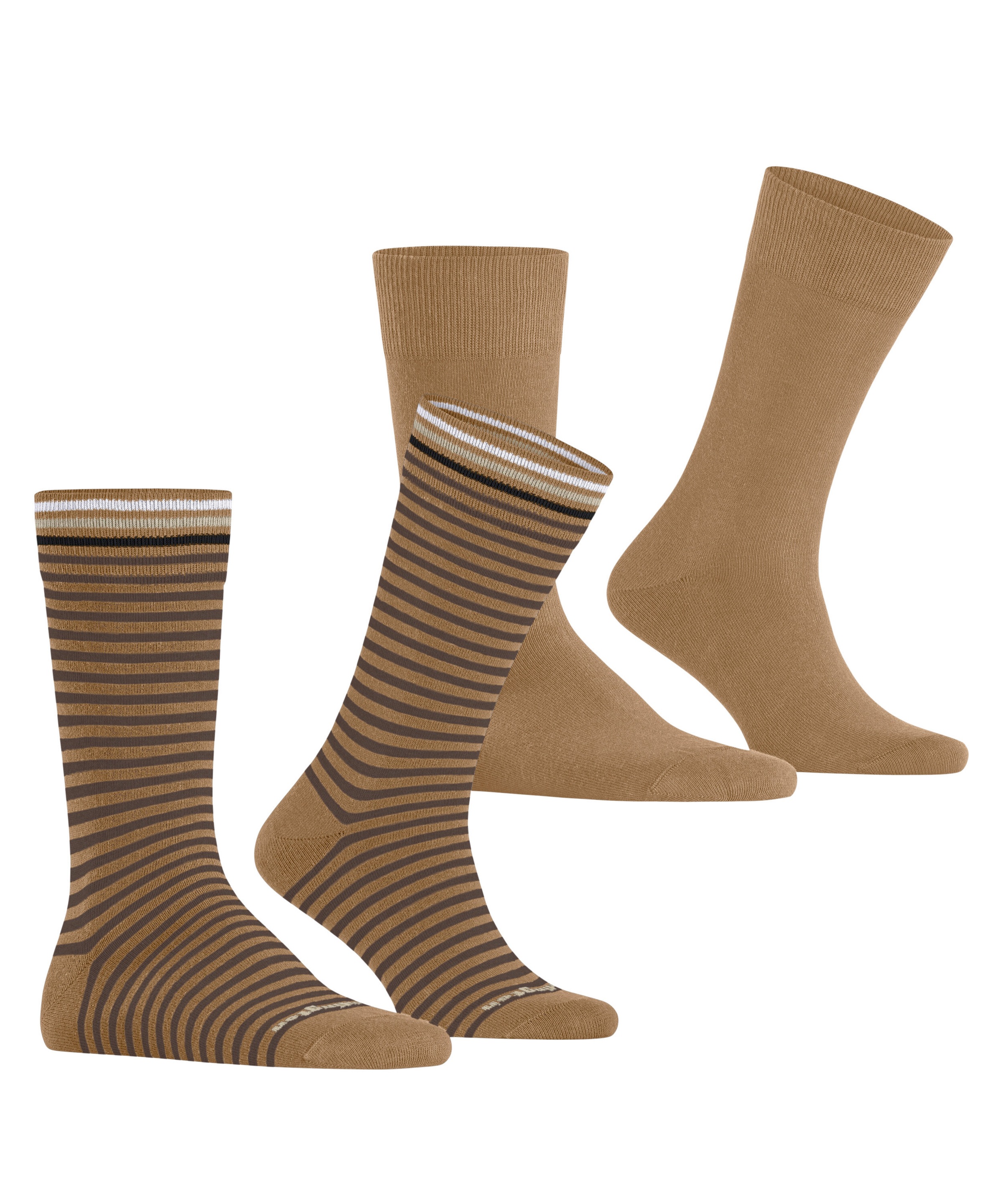 Burlington Socken »Everyday Stripe« 2 Paar,  Einheitsgröße 40-46, gestreift und unifarben