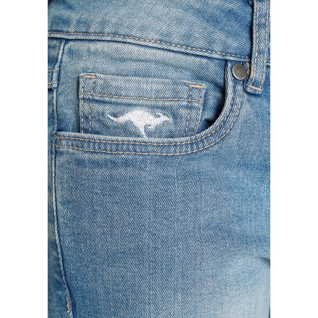 KangaROOS 7/8-Jeans », im Bund verstellbar«, und kleiner Stickerei
