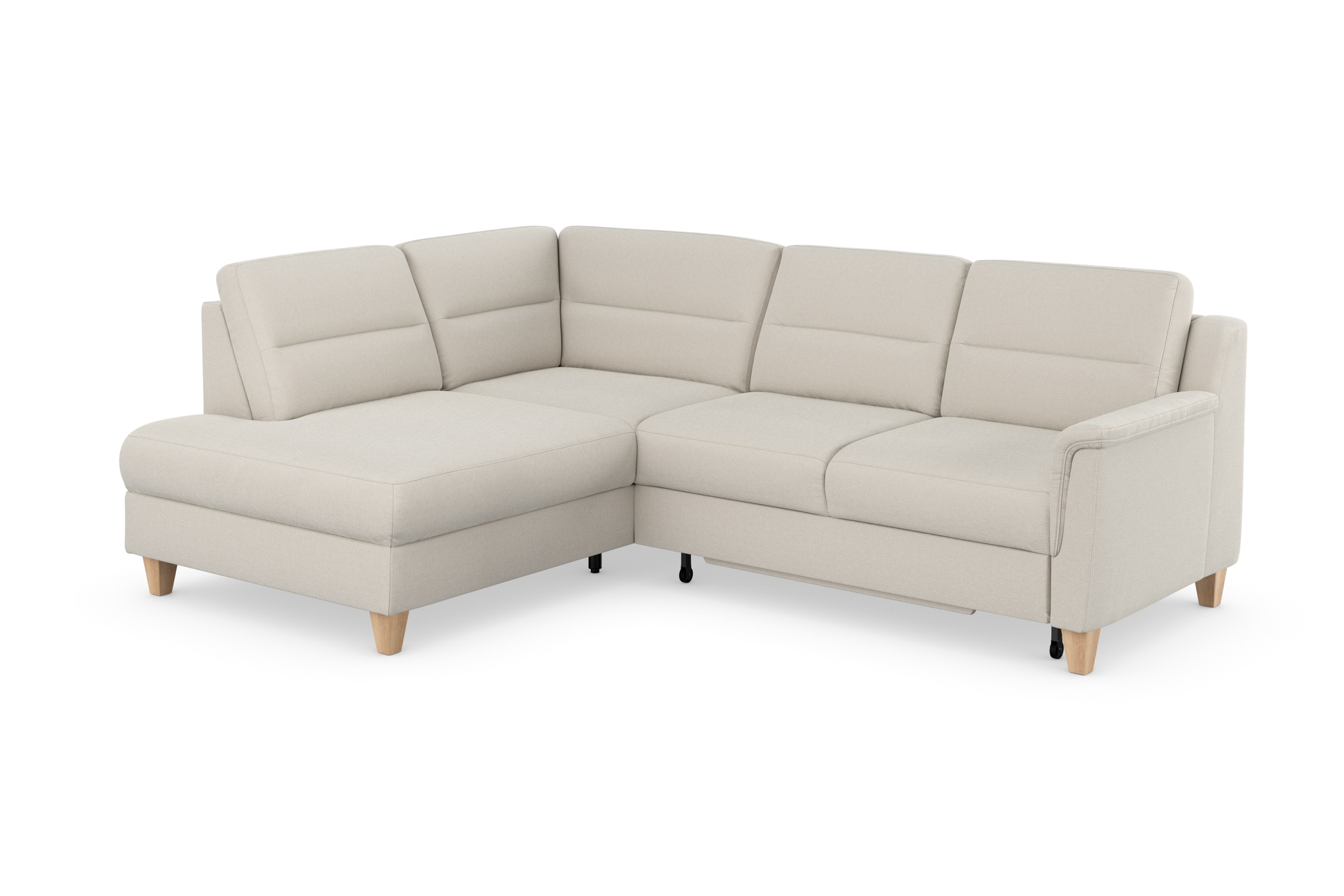 sit&more Ecksofa »Farö L-Form«, inklusive Federkern, wahlweise mit Bettfunktion und Bettkasten