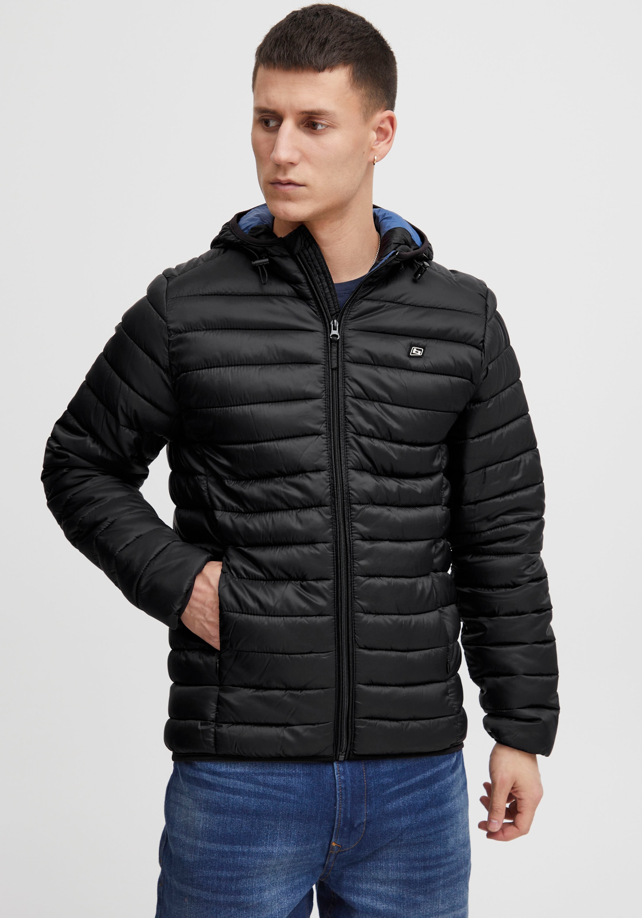 Blend Herren Steppjacke »Bhromsey Hood« mit Kapuze in schwarz, Größe M