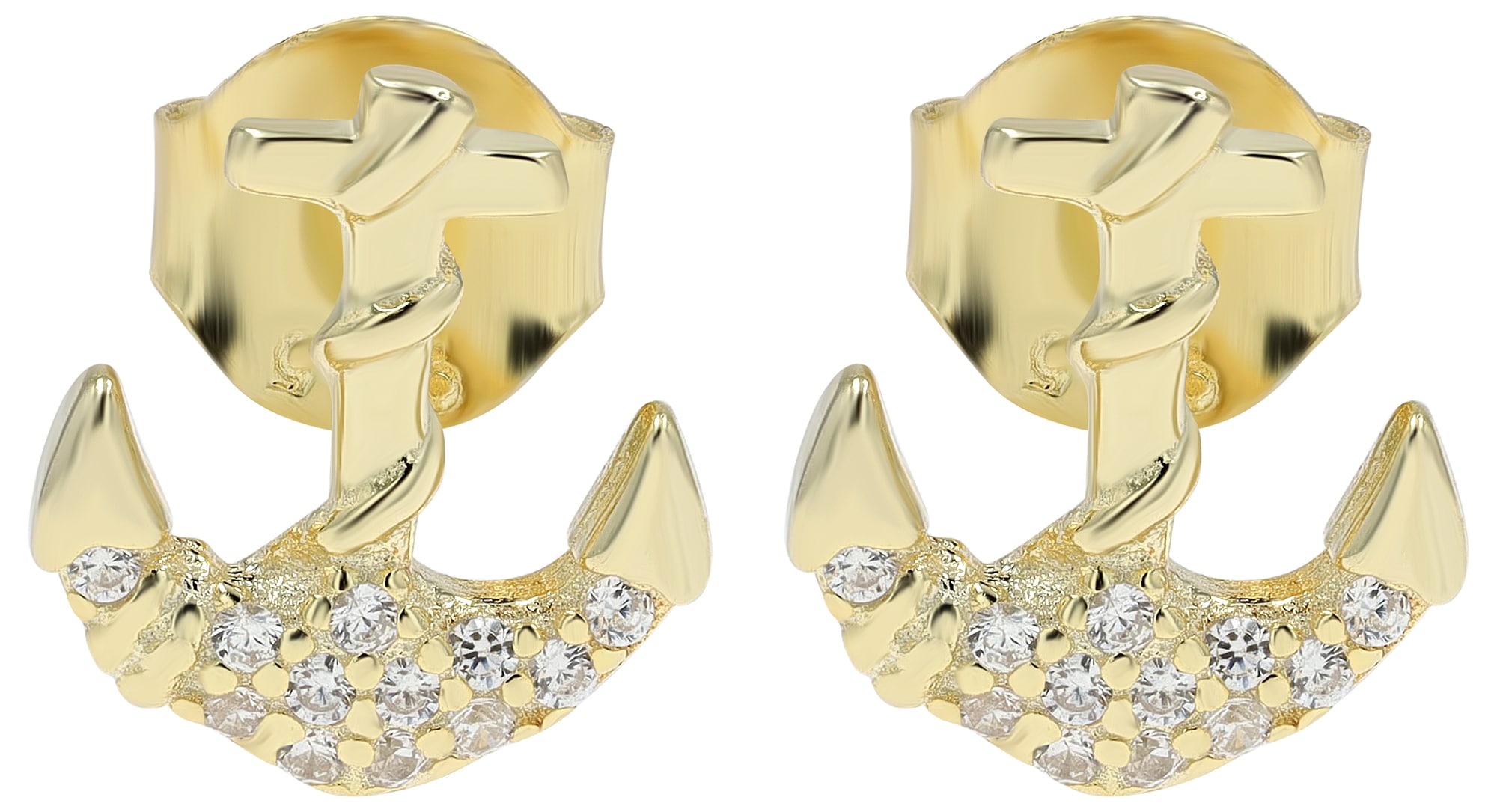 Adelia´s Paar Ohrstecker »Damen Ohrringe ¿ Ohrstecker aus 925 Silber mit Zirkonia«