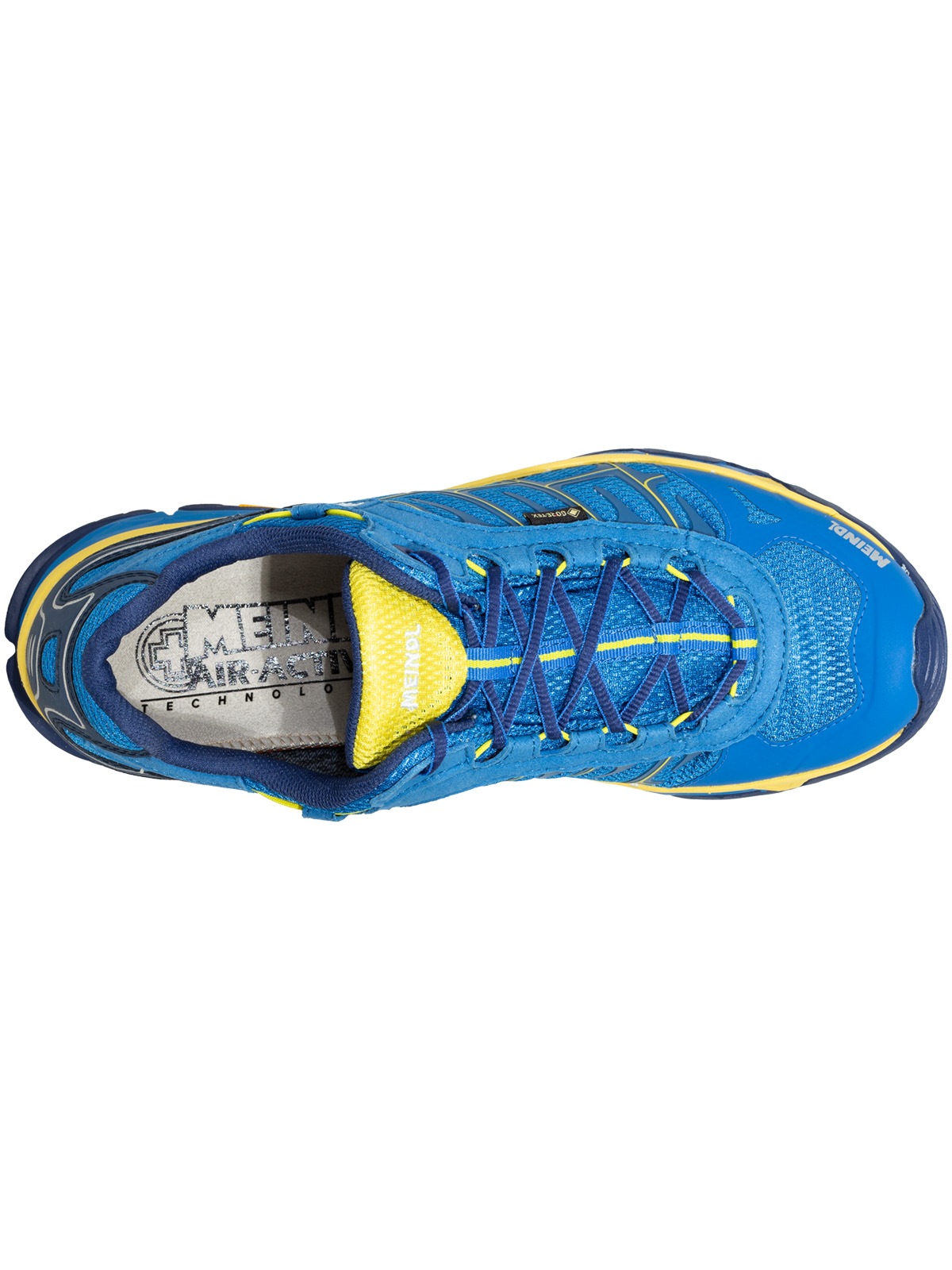 Meindl Wanderschuh »Meindl Finale GORE-TEX blau/gelb«, GORE-TEX® – Winddicht, wasserdicht und atmungsaktiv