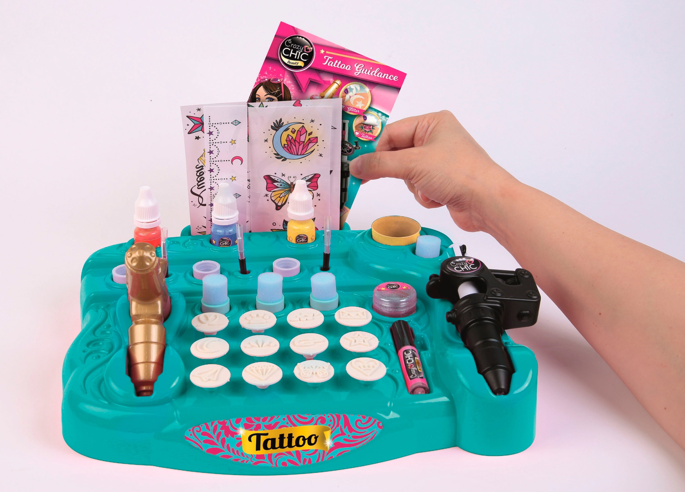 Clementoni® Kreativset »Crazy Chick, Tattoo-Studio«