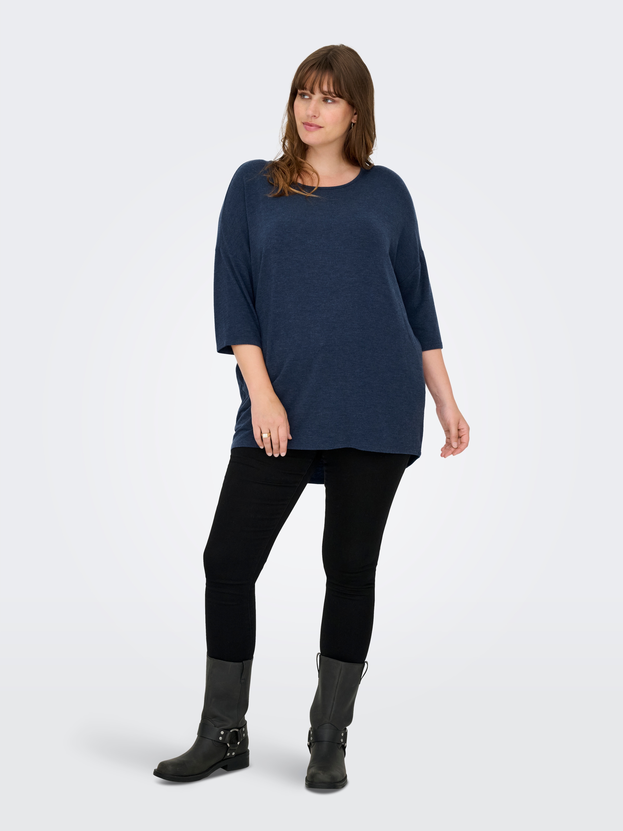 ONLY CARMAKOMA 3/4-Arm-Shirt »CARLAMOUR 3/4 TOP JRS NOOS«
