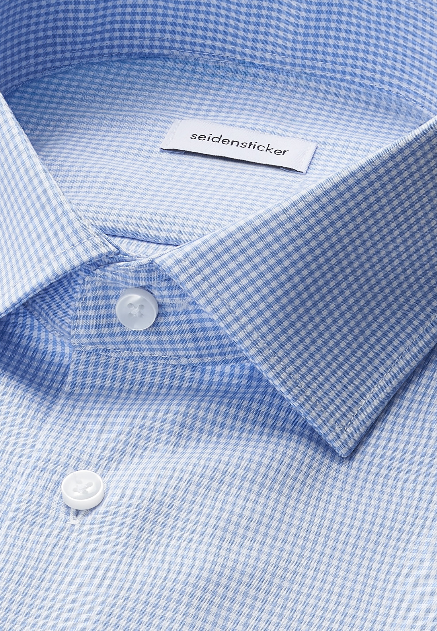 seidensticker Businesshemd »Schwarze Rose« Slim 1/1 Kentkragen Karo