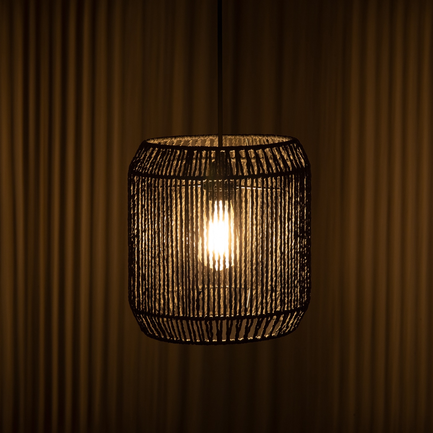 Paco Home Pendelleuchte »Pedro«, 1 flammig, Leuchtmittel E27 | ohne Leuchtmittel, Deckenlampe aus Aluminium und Papier, Ø Schirm ca. 28 cm, Fassung E27