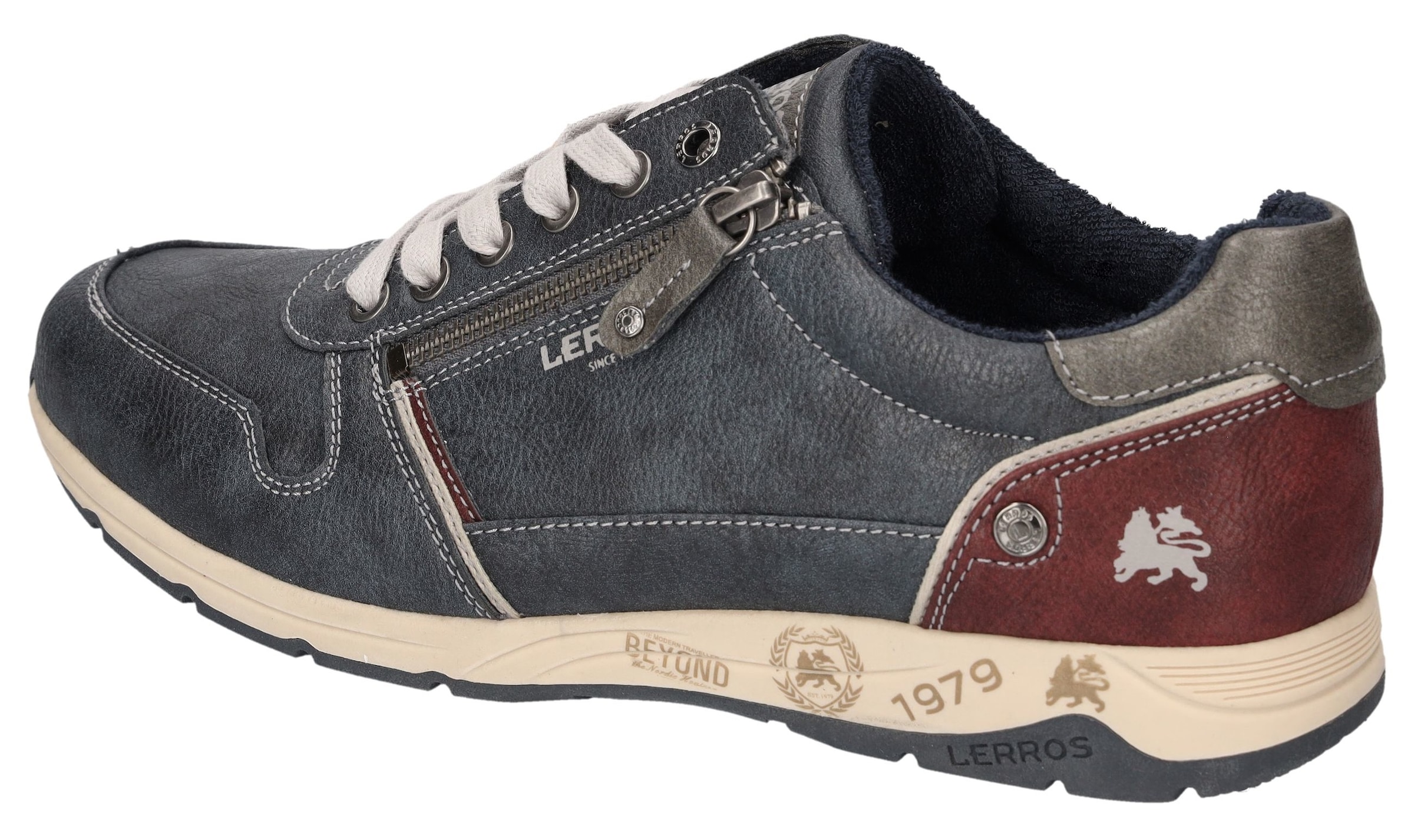 LERROS Sneaker  Schnürschuh, Freizeitschuh, Halbschuh mit Reißverschluss