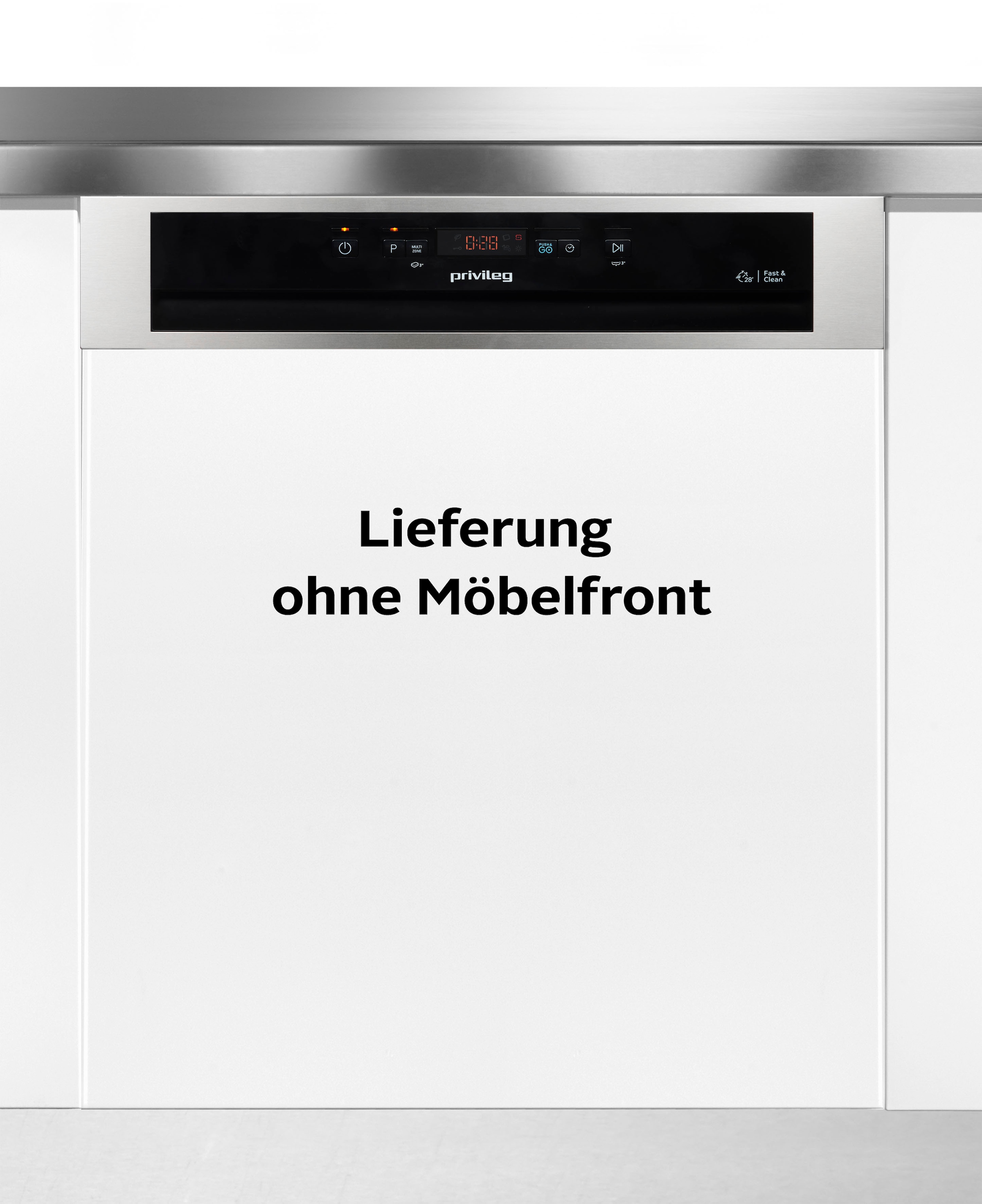 Privileg teilintegrierbarer Geschirrspüler »P0B ECO D541 X«, 14 Maßgedecke, 14 Maßgedecke, Fast&Clean 28’ – effektive Reinigung in 28 Minuten