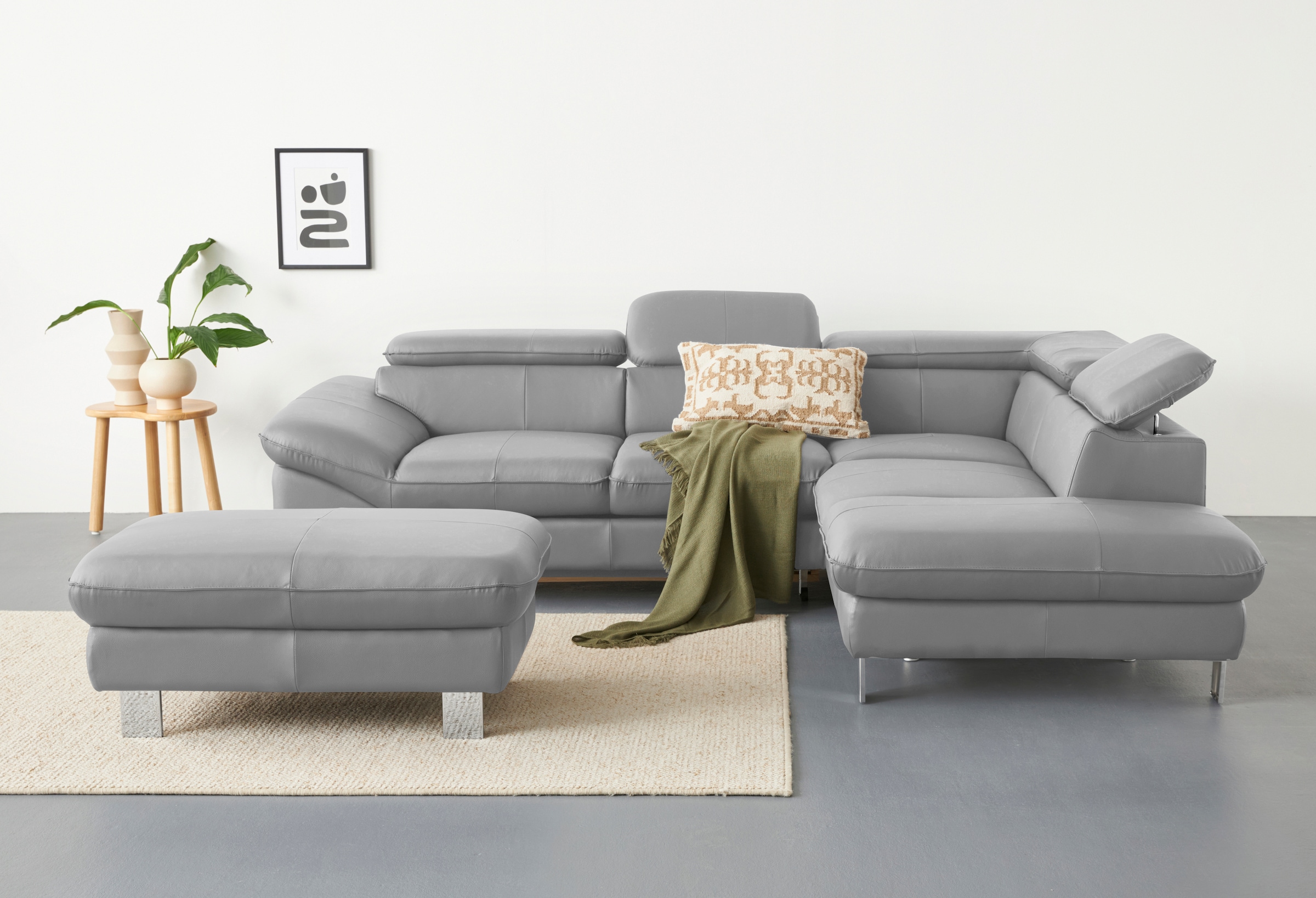 COTTA Ecksofa »Driver L-Form, B: 265 cm« Kopfteilverstellung, optional Schlaffunktion & Bettkasten