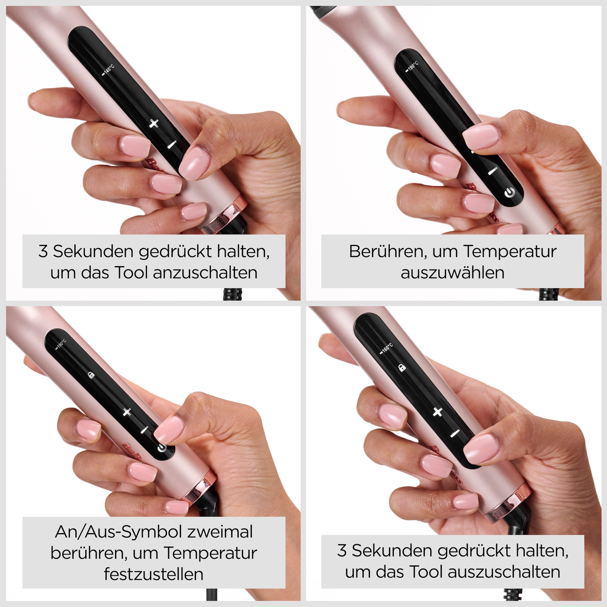 BaByliss Volumen- und Lockenstyler »Boost Hot Thermal Brush, Heizbürste, HSB200E« Keramik-Beschichtung Ionische Lockenbürste, 38mm Thermobürste, Blow-Out und Volumen