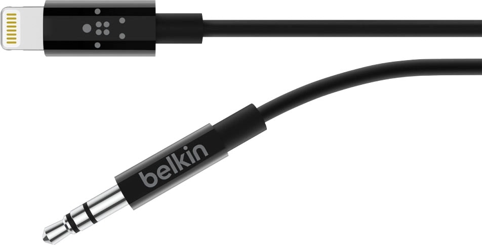 Belkin Audio-Kabel »MixIT Lightning auf 3,5mm AUX Kabel, 0.9 m«, 3,5-mm-Klinke-Lightning, 90 cm, Plug & Play