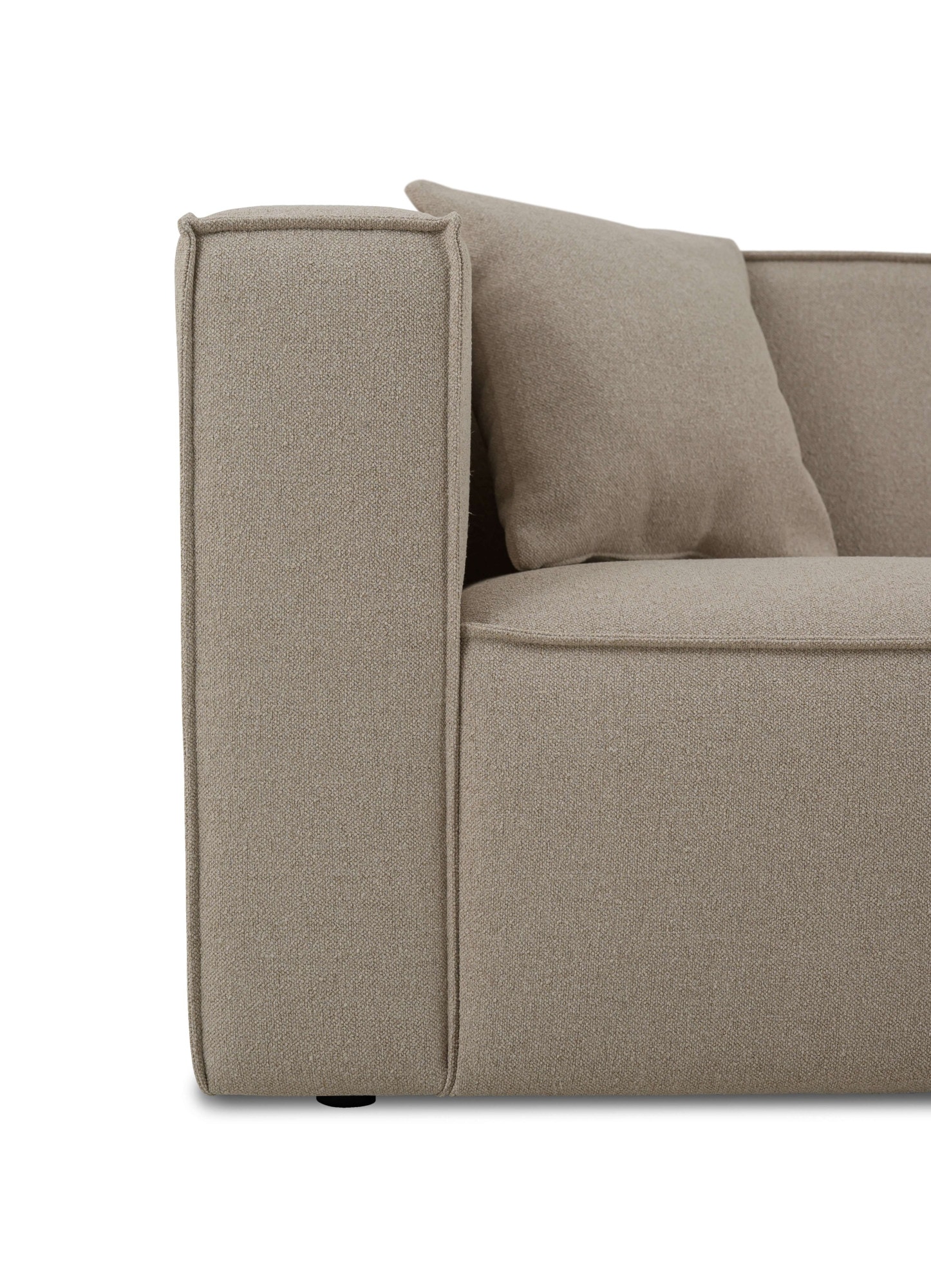 OTTO home 3-Sitzer »Tammie« Breite 222 cm, Webstoff fein, bodentief, mit Wellenunterfederung