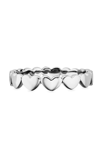 CAÏ Fingerring »925/- Sterling Silber rhodiniert Herzen« kaufen