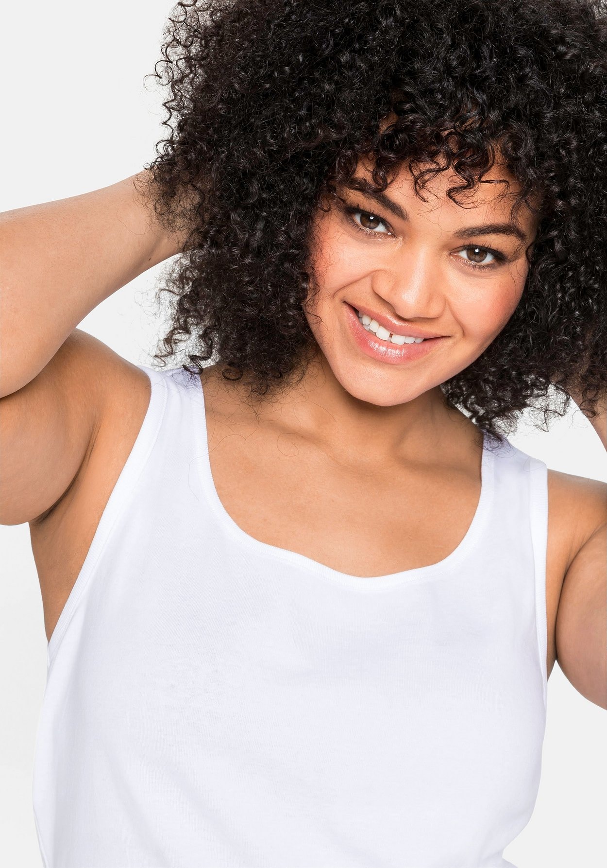 Sheego Tanktop »Tanktop aus reiner Baumwolle«