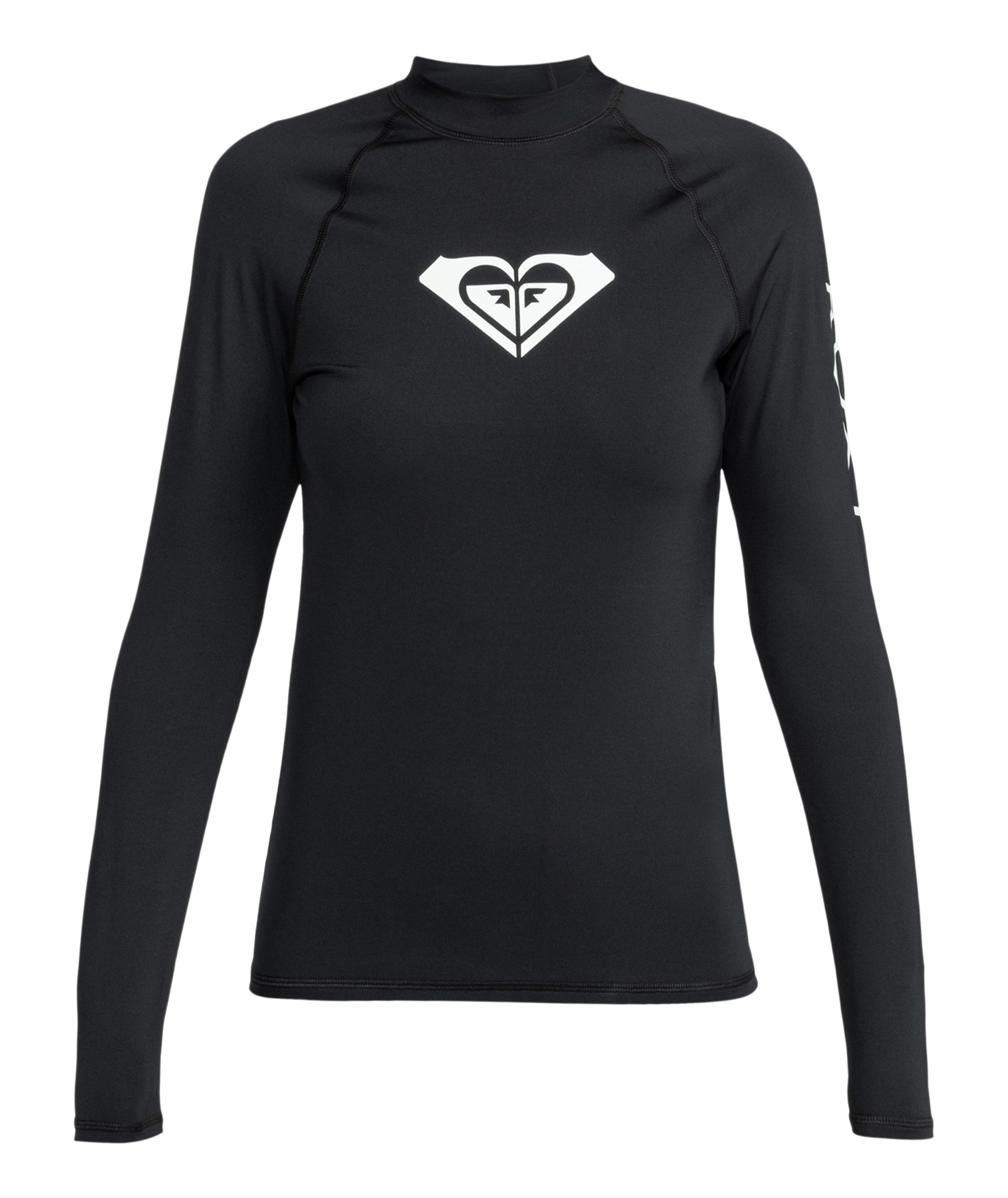 Roxy Strandshirt »WHOLE HEARTED LS« mit Rundhalsausschnitt, aus Polyester und Elasthan, Kurzarm