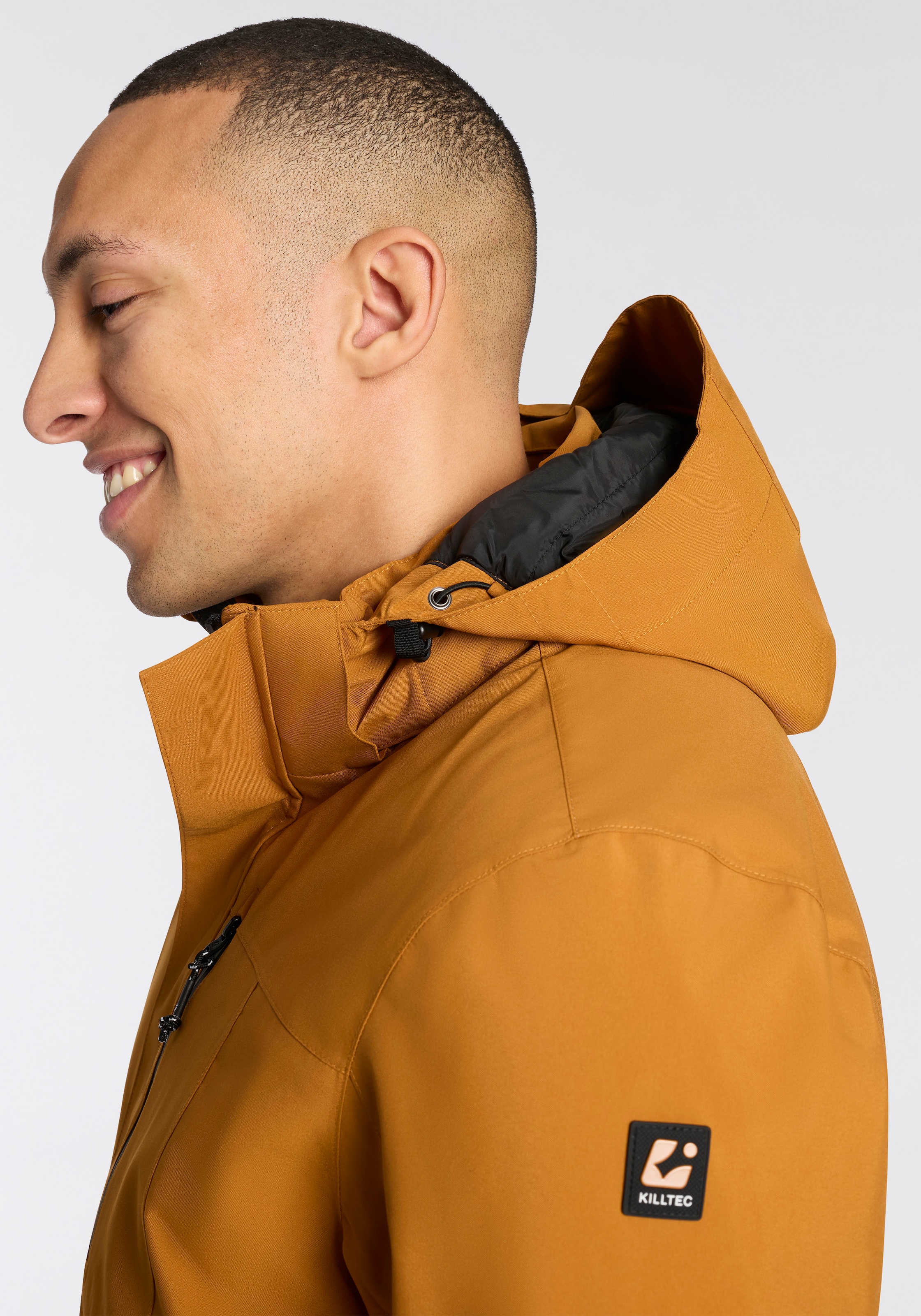 Killtec Outdoorjacke »KOW 90 MN JCKT« 1 Stk. tlg. mit verschweißten Nähten, mit verstellbarer und abnehmbarer Kapuze