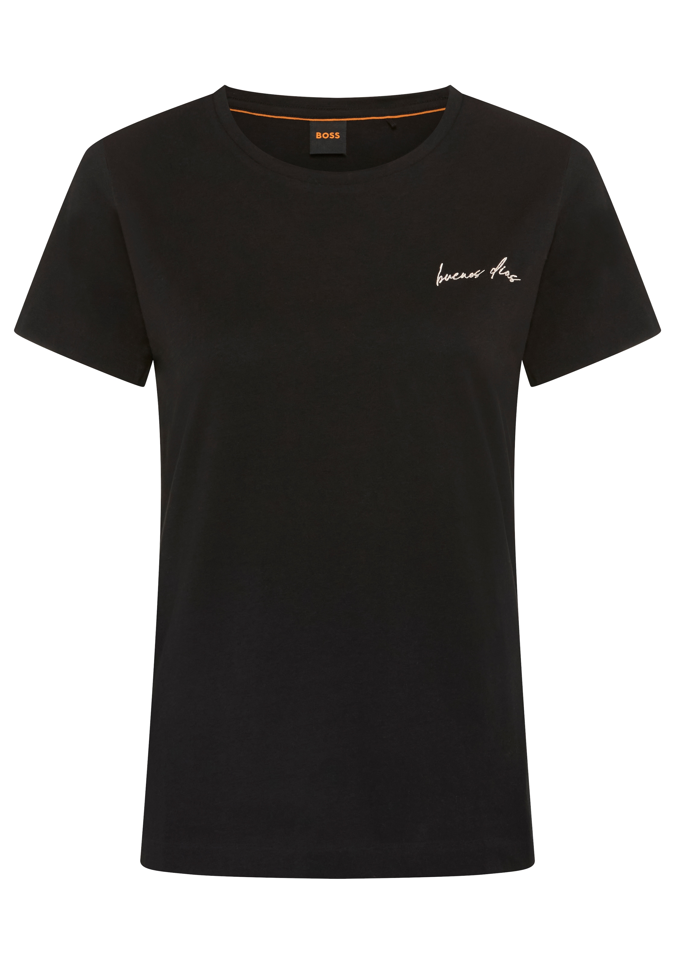 BOSS ORANGE T-Shirt »Elove Premium Damenmode« im Slim Fit, bestickt