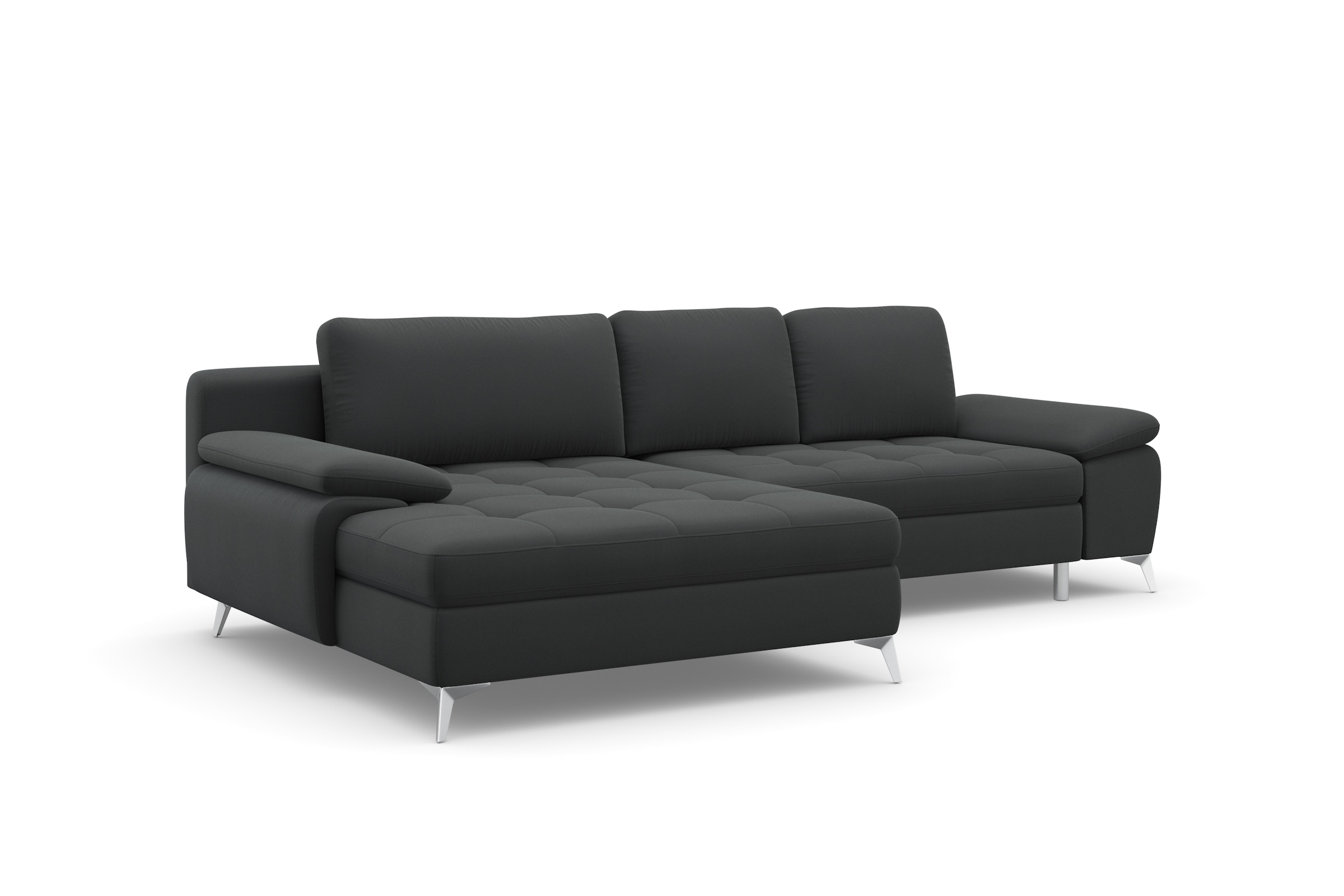 sit&more Ecksofa »Latigo L-Form« mit Mega-Recamiere, wahlweise mit Bettfunktion und Bettkasten