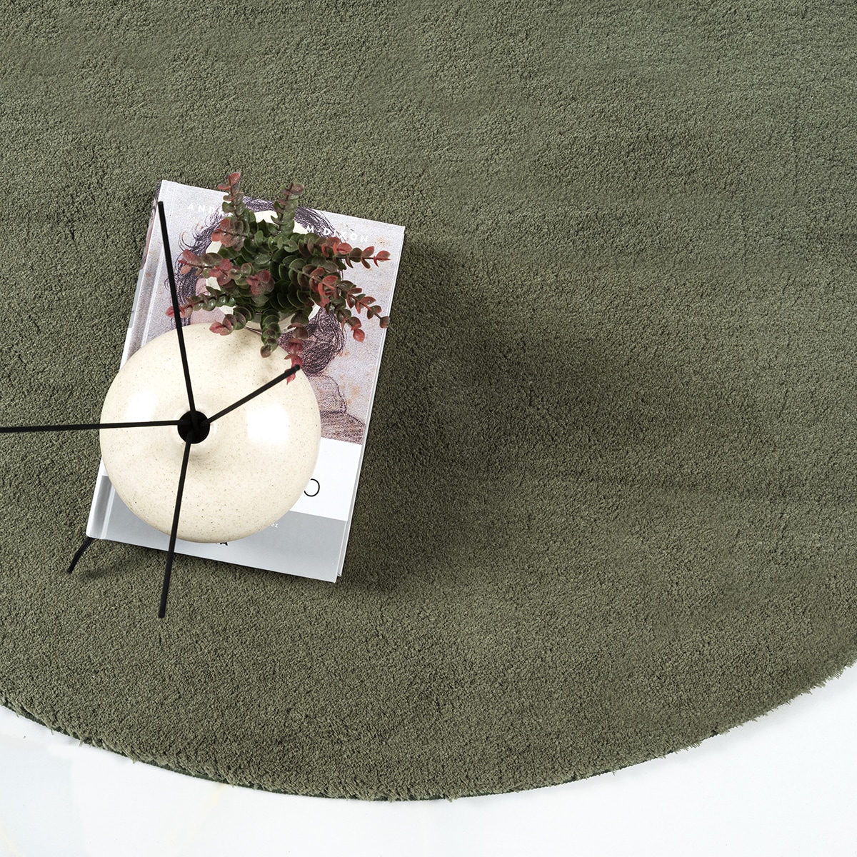 the carpet Teppich »Relax round« rund 16 mm Höhe waschbarer Wohnzimmer Teppich modern rutschfest