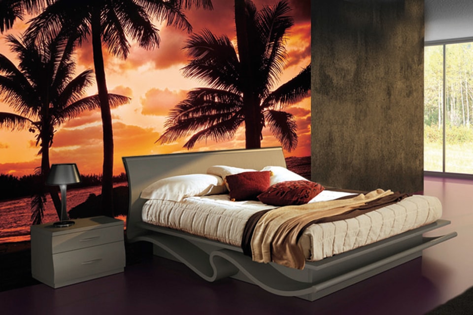 Papermoon Fototapete »Palm Beach at Dusk«