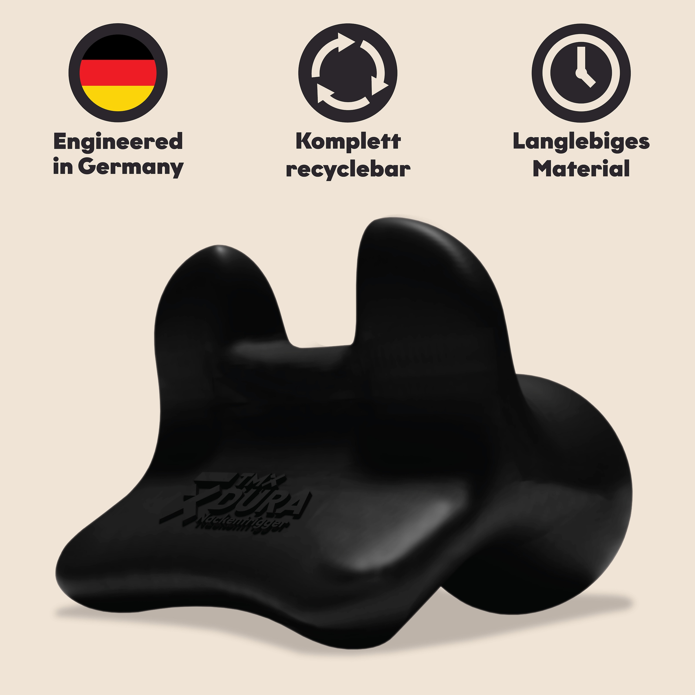 TMX Nacken-Massagegerät »DURA Nackentrigger – effektive, gezielte Akupressur für Kopf & Nacken« Unterstützende Begleitung bei muskulären Verspannungen, 6 Anwendungen