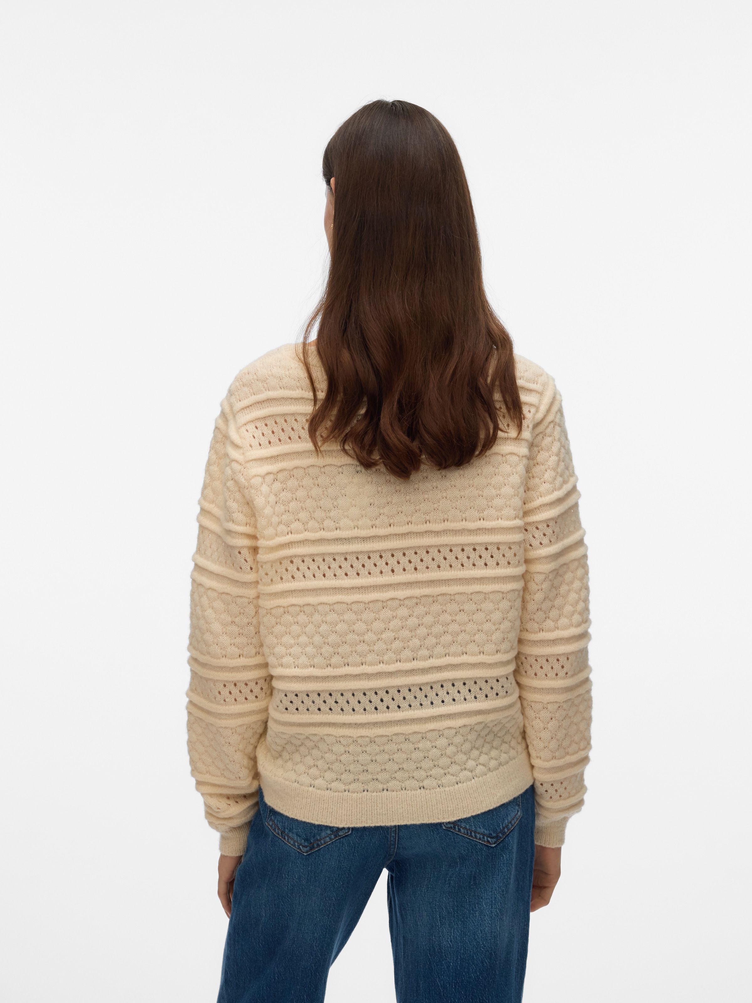 Vero Moda Strickpullover »VMLEO LS O-NECK PULLOVER BF«
